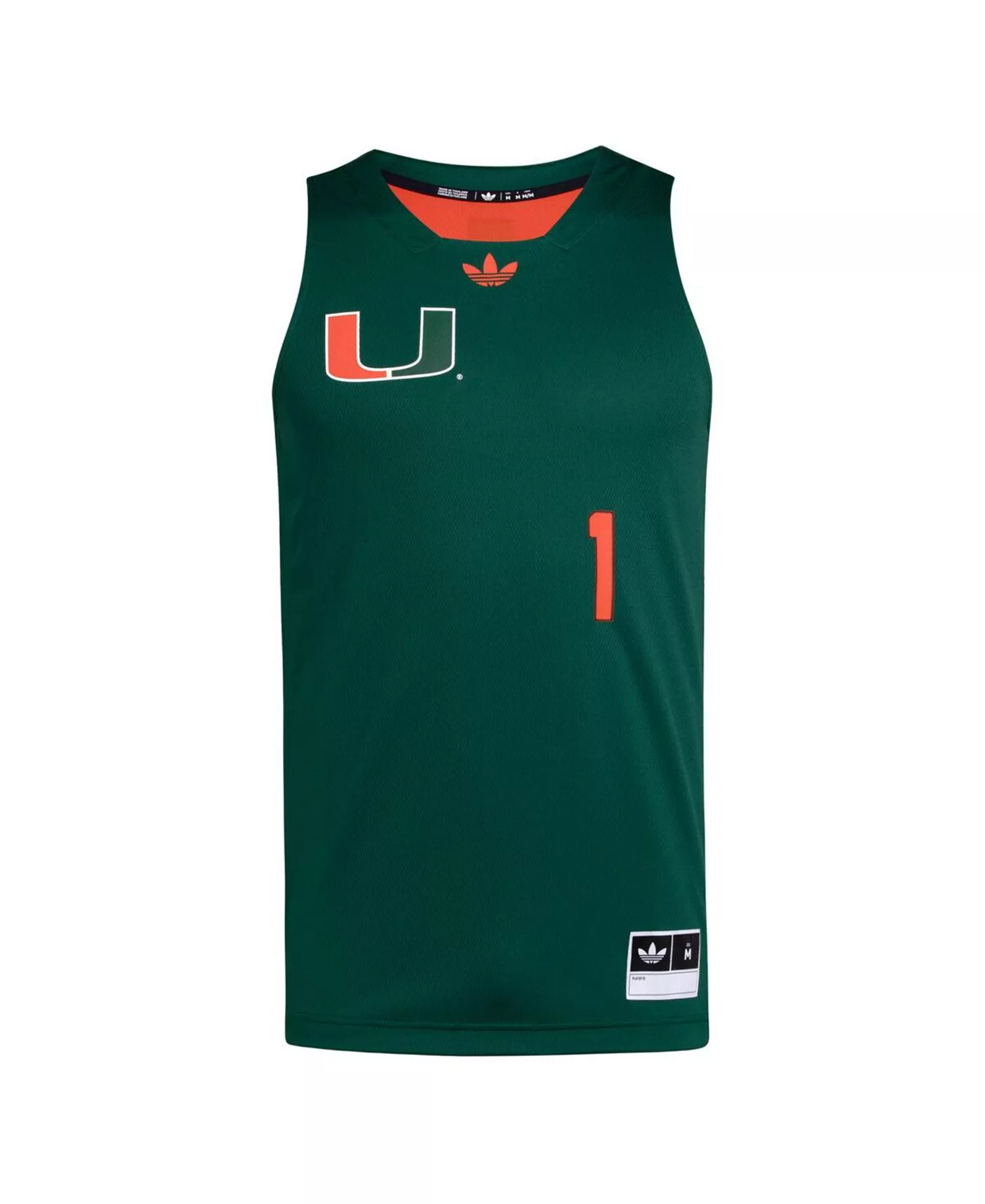 Men's 1 Green/Orange Miami Hurricanes Black History Month Basketball Jersey - Green, Orange - 2XL