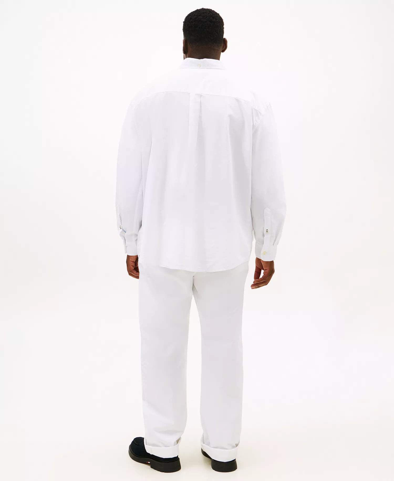 Men's Big & Tall Classic-Fit Stretch Solid Capote Shirt - Bright White - 2XB