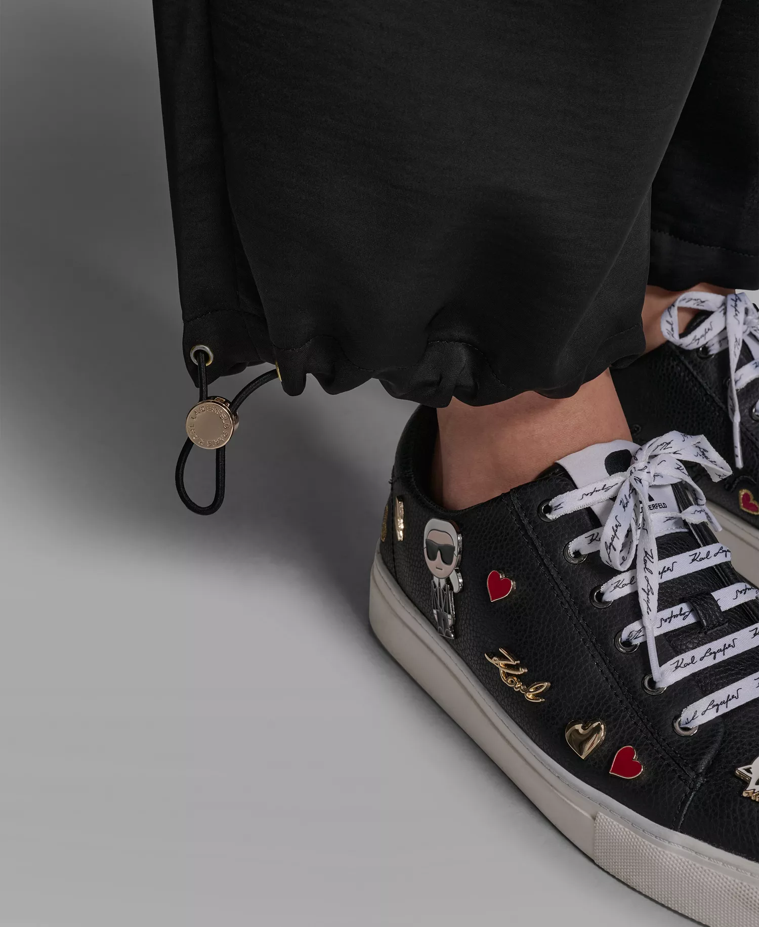 Plus Size Bungee Cargo Pants - Black - 14W