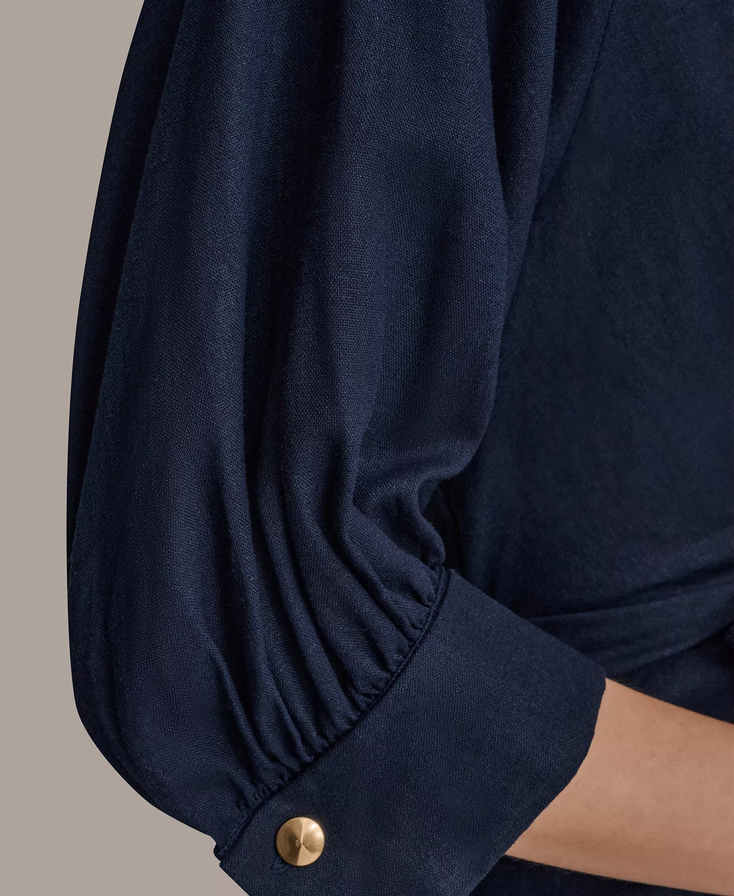 Women's Collared 3/4-Sleeve Midi Dress - Nightfall - 10