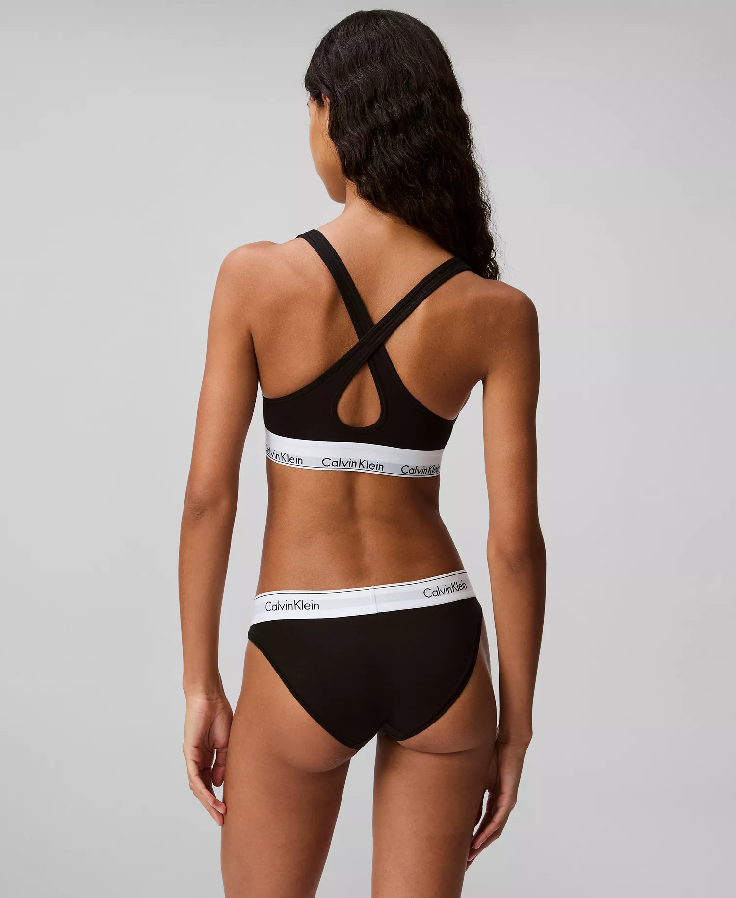 Calvin Klein Women's Modern Cotton Padded Bralette QF1654 - Black - L