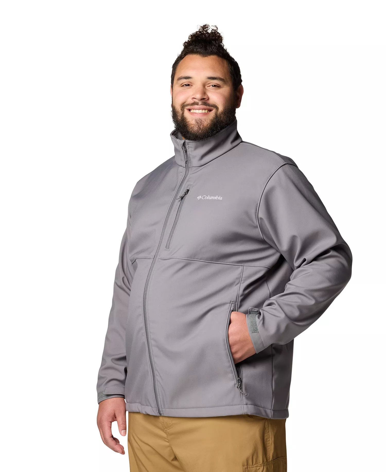 Men's Big & Tall Ascender Softshell Jacket - Black - 1X