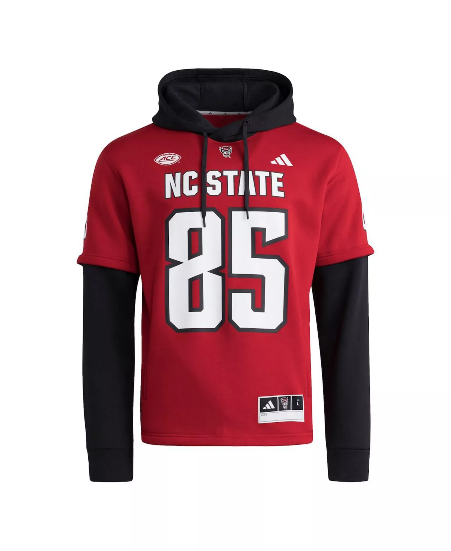Men's Red NC State Wolfpack Jersey Pullover Hoodie - Red - 2XL