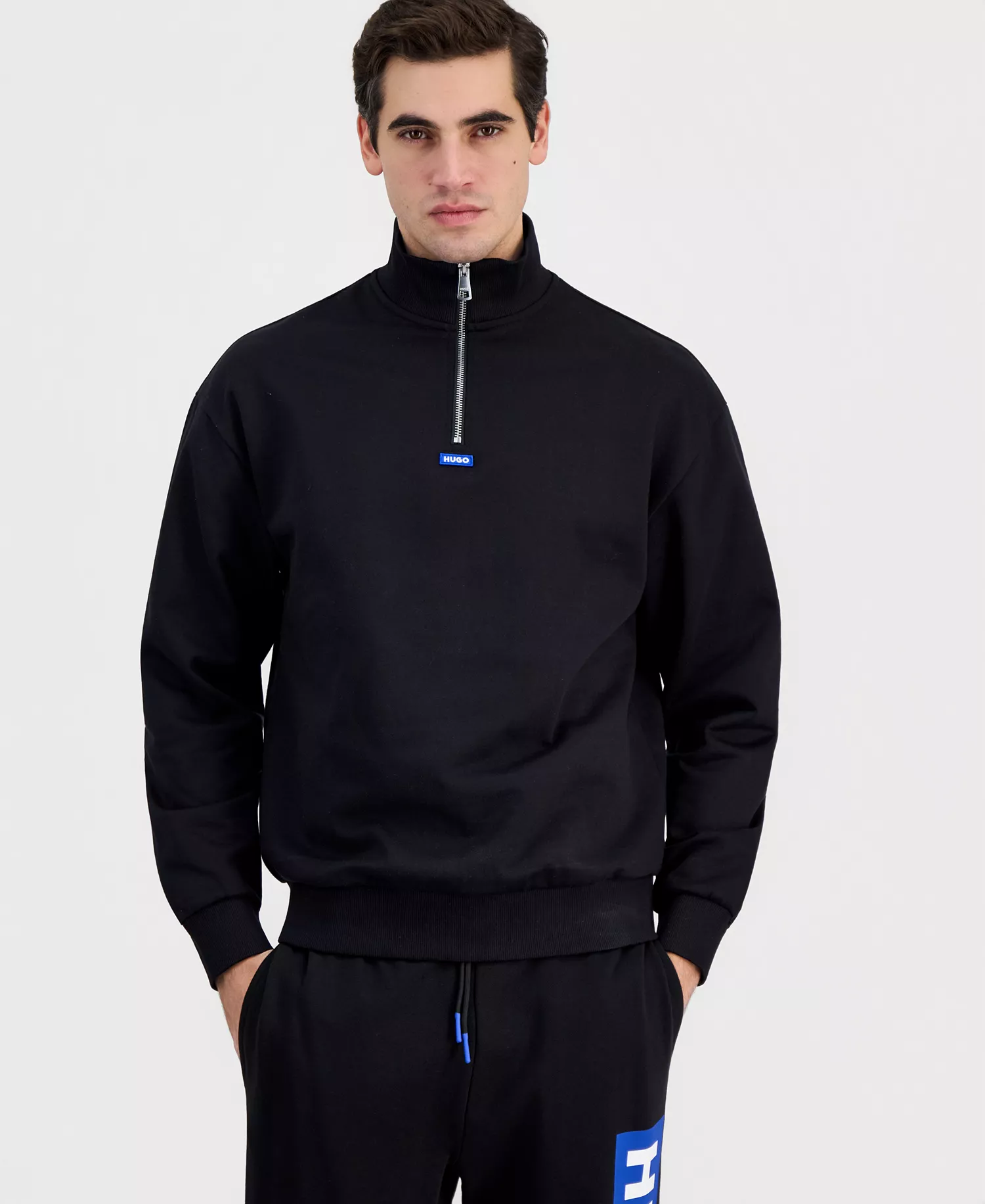Men's Neeler Quarter-Zip Sweater - BLACK - L