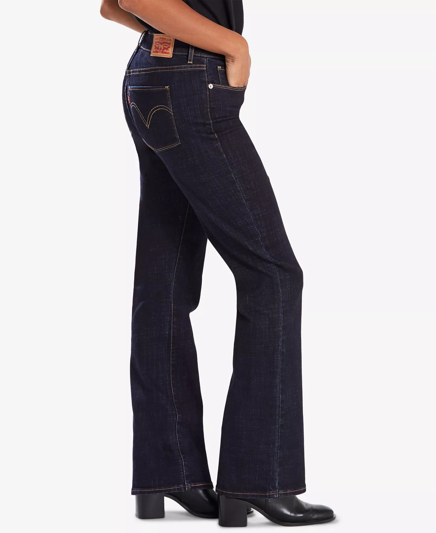 Women's Casual Classic Mid Rise Bootcut Jeans - Island Rinse - 10