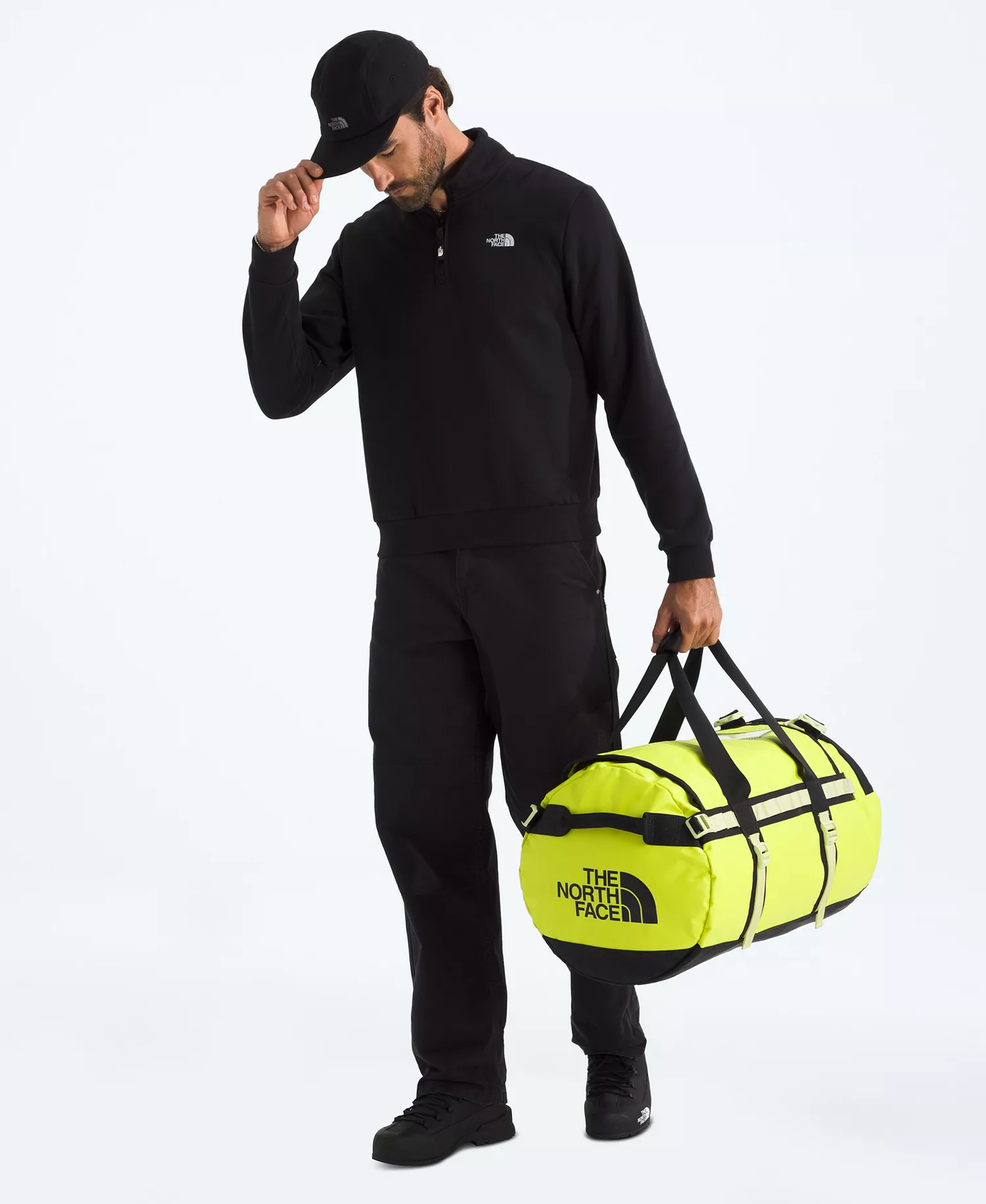 Men's Base Camp Duffel Bag - Fizz Lime/lemon Mist/tnf Black - ONE SIZE