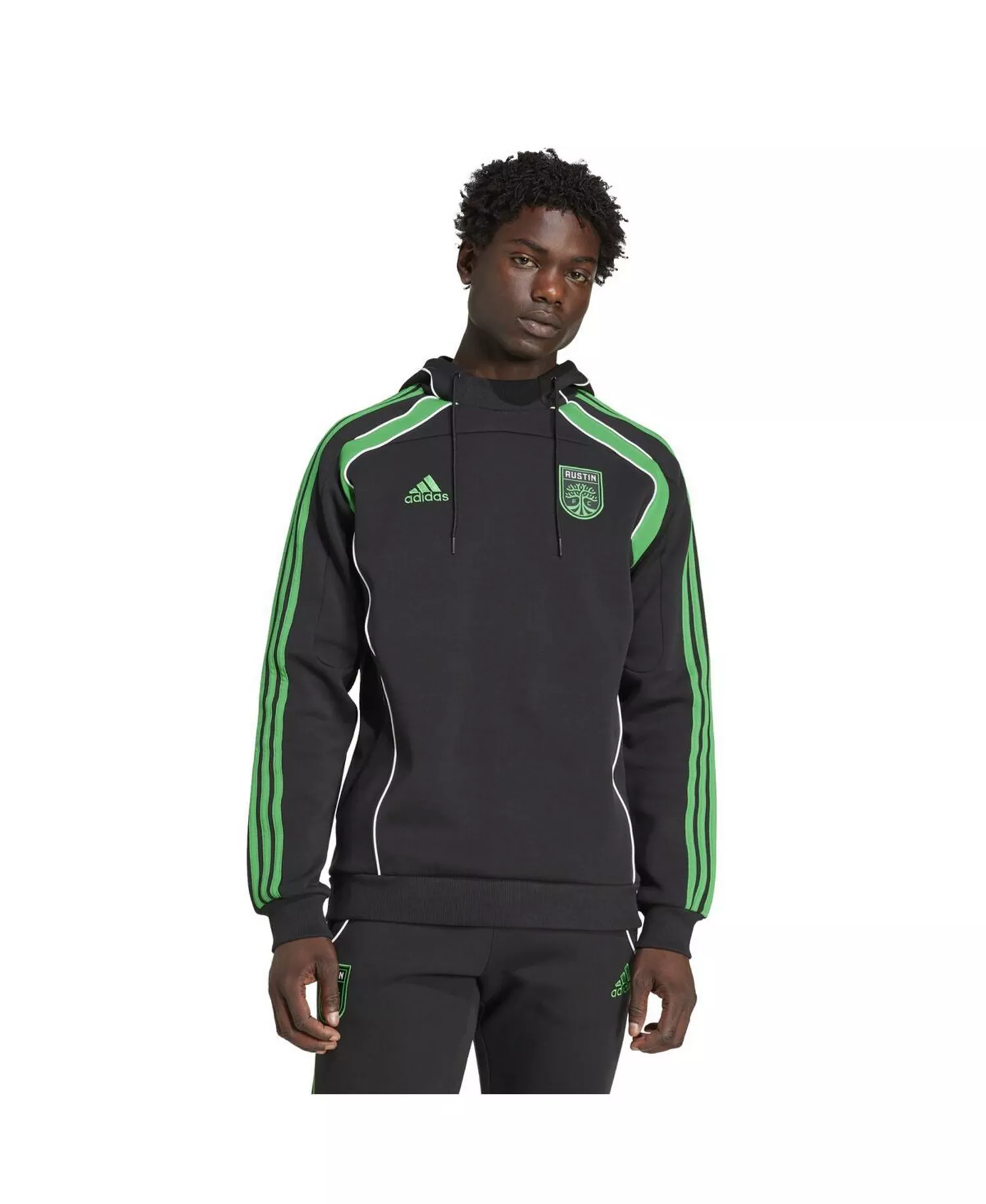 Men's Black Austin FC 2025 Travel Pullover Hoodie - Black - L