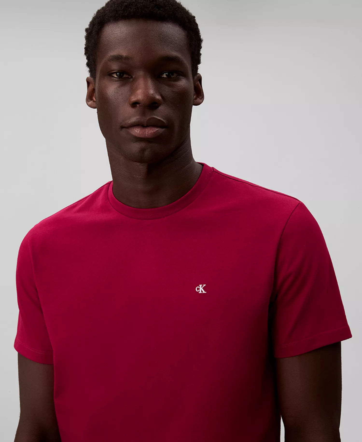 Men's Solid Crewneck T-Shirt - Beet Red - 2XL