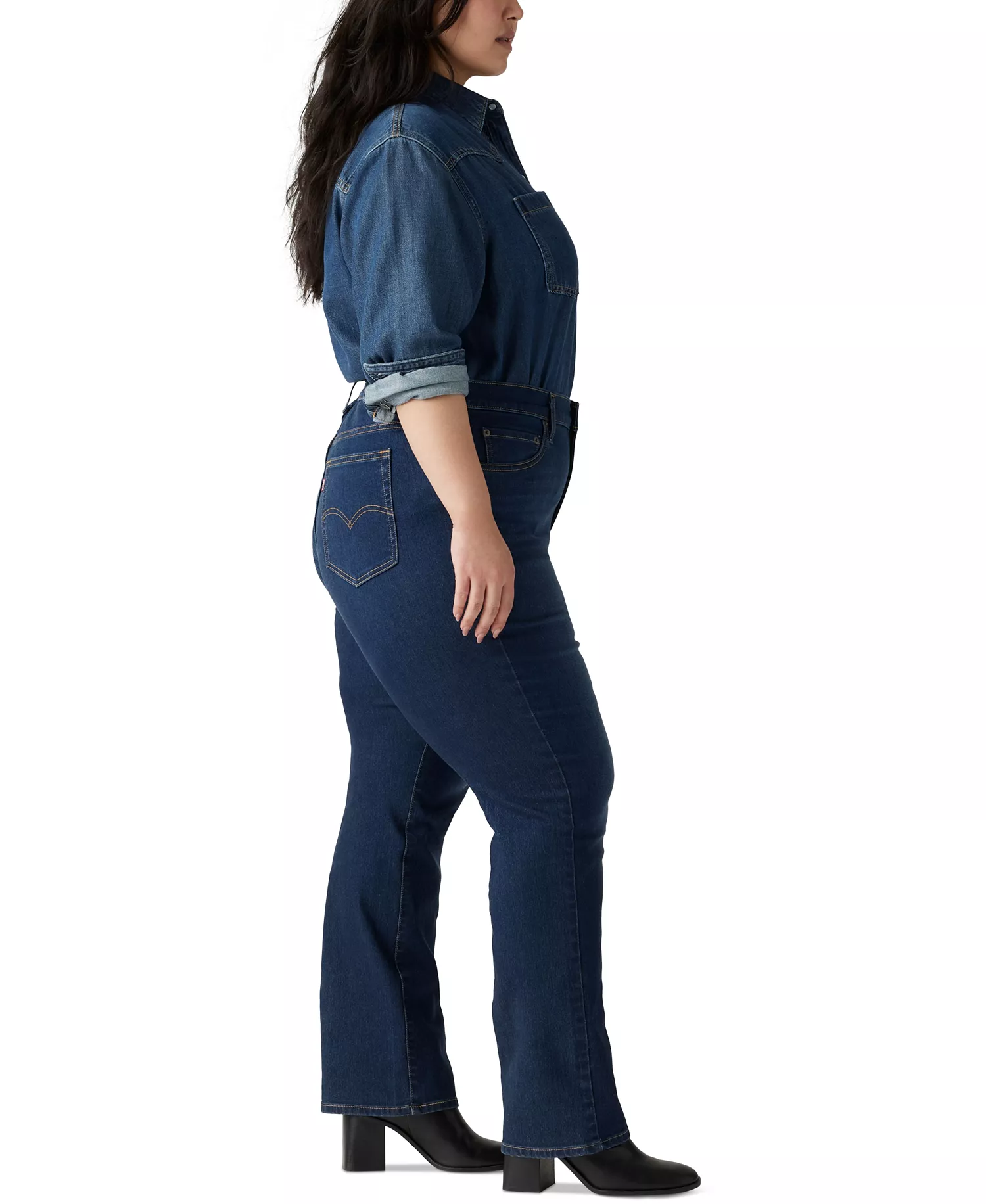Plus Size Chelsea High-Rise Straight-Leg Jeans - Chelsea Carbon Glow - 14W