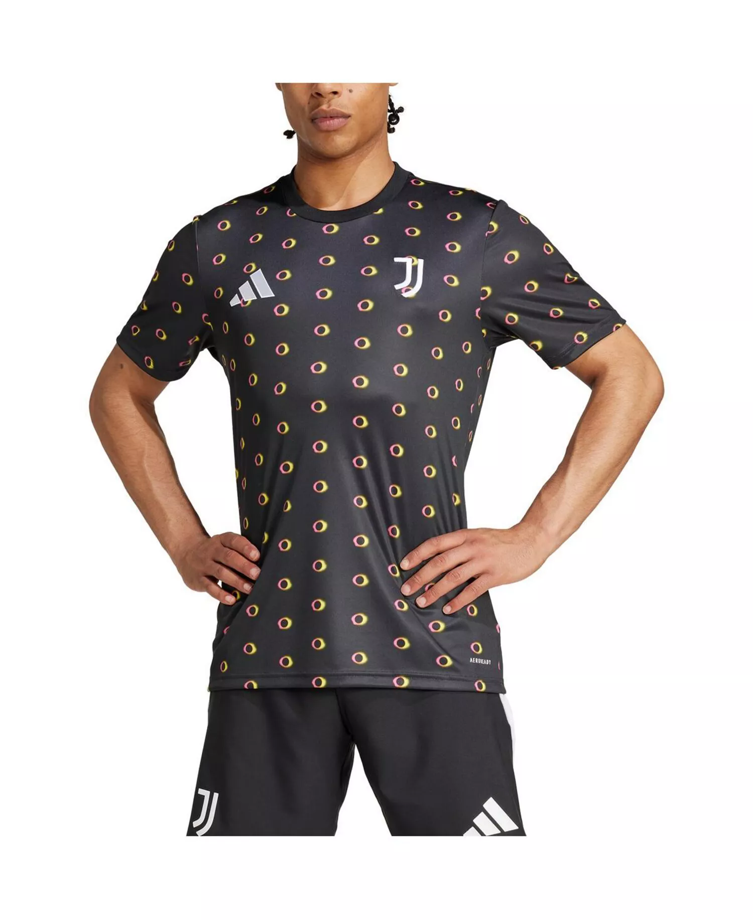 Men's Black Juventus 2024/25 Slim Fit Pre-Match Top - Black - 2XL