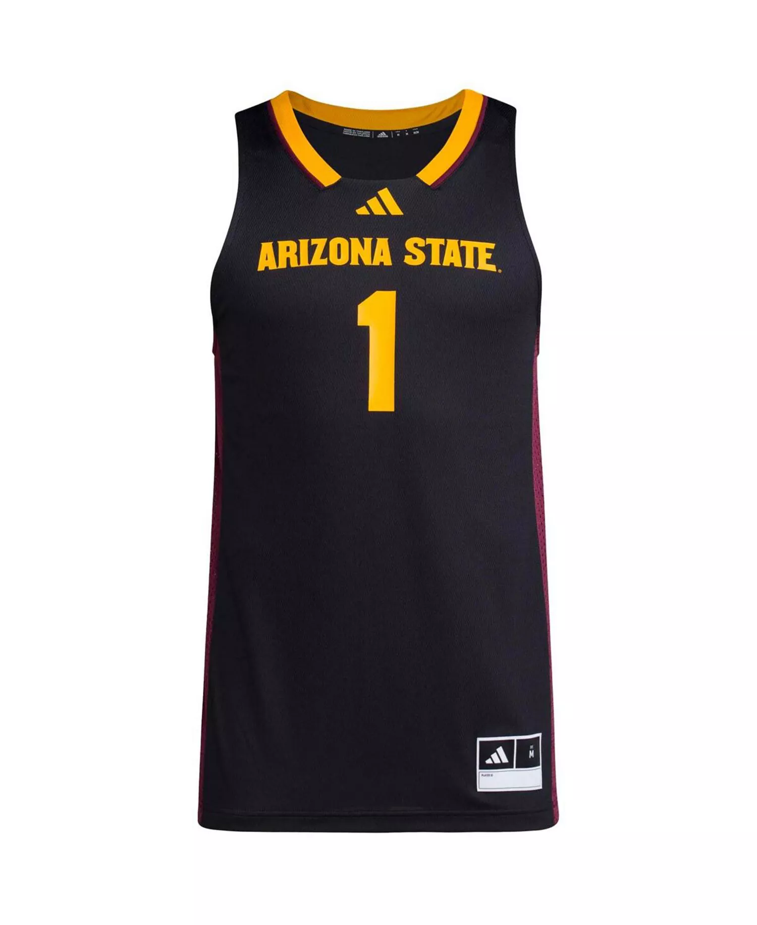 Men's 1 Black Arizona State Sun Devils Replica Swingman Jersey - Black - L