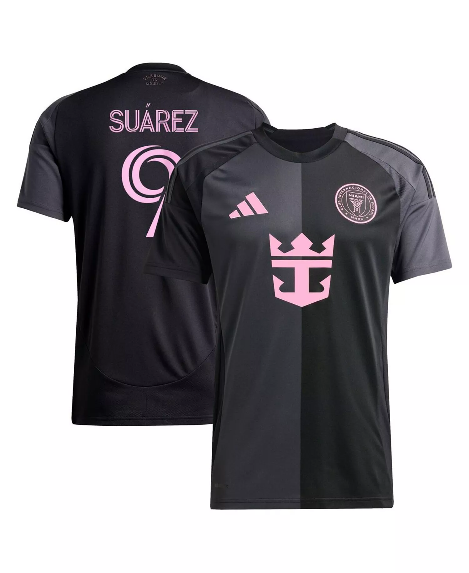 Men's Luis Suarez Black Inter Miami CF 2025 The Fortitude Kit Replica Player Jersey - Black - 2XL