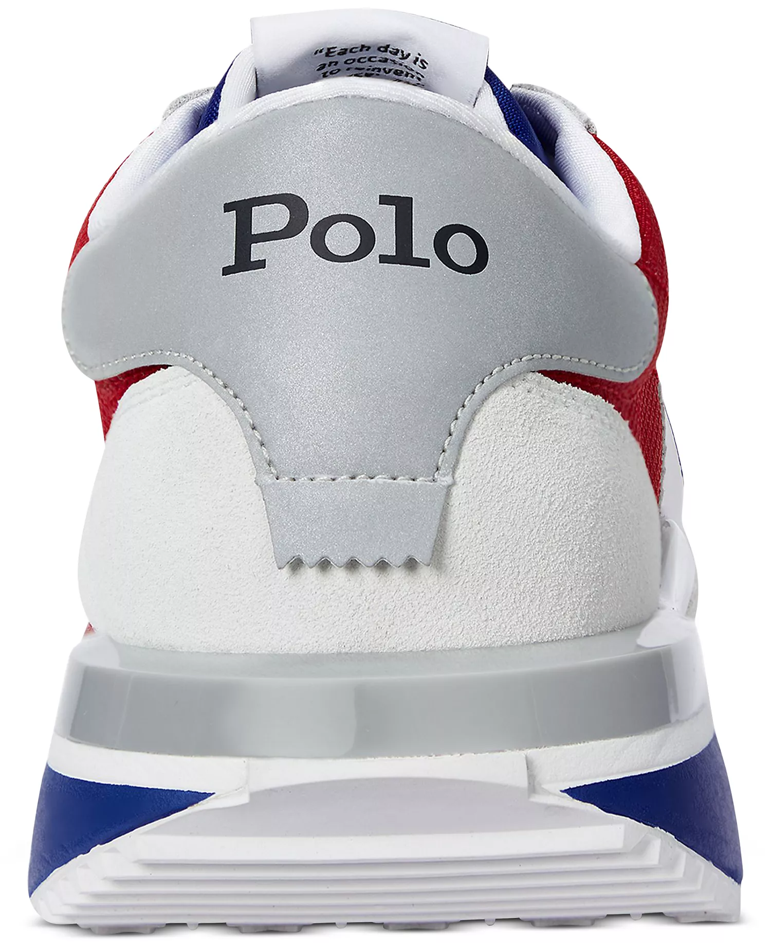 Men's Train 89 Suede & Oxford Sneaker - BIANCO/RED/ROYAL - 10