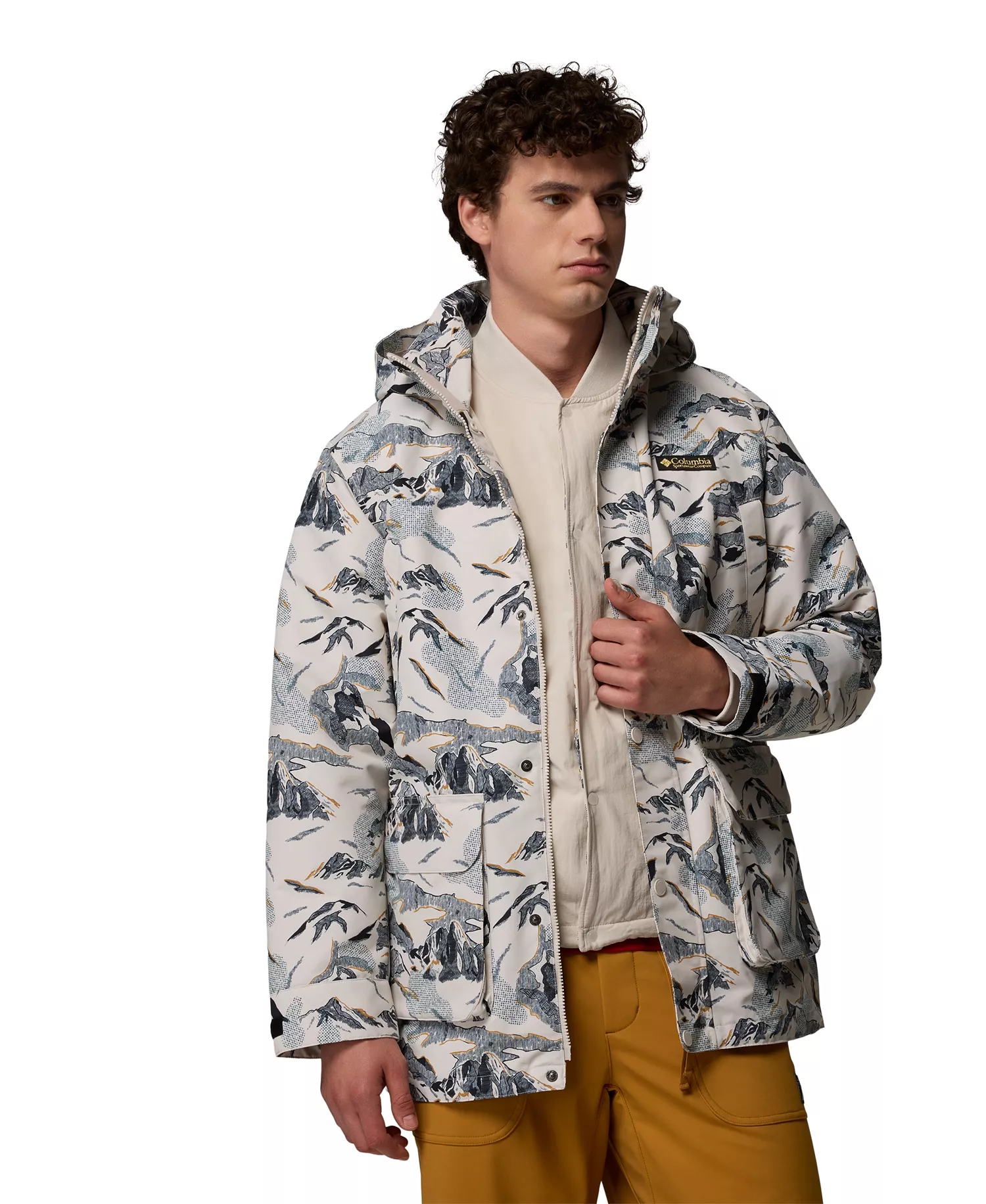 Men's High Cascades Interchange Reversible Bomber Jacket - Dark stone - M