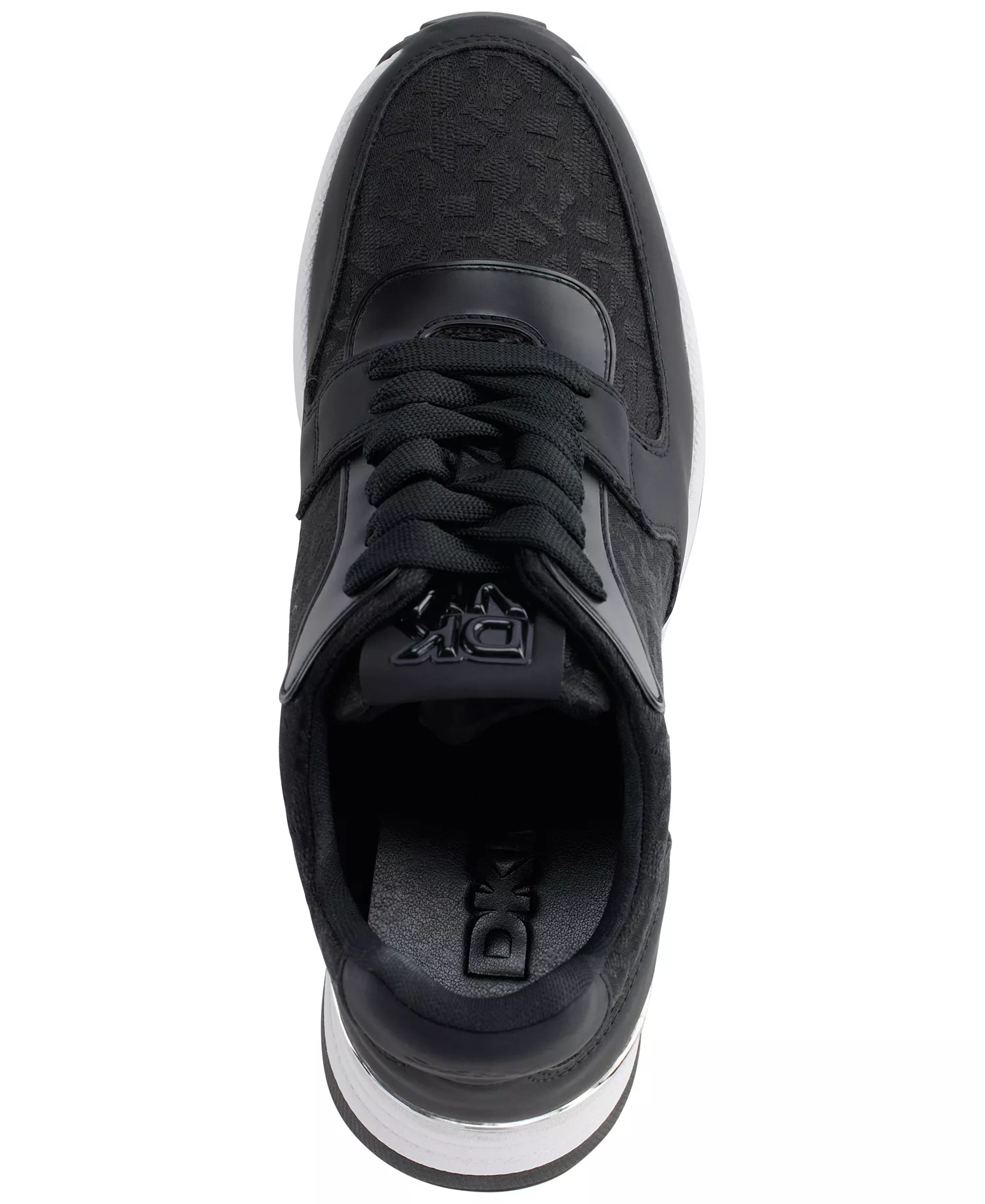 Women's Kamay Lace-Up Wedge Sneakers - Black - 10M