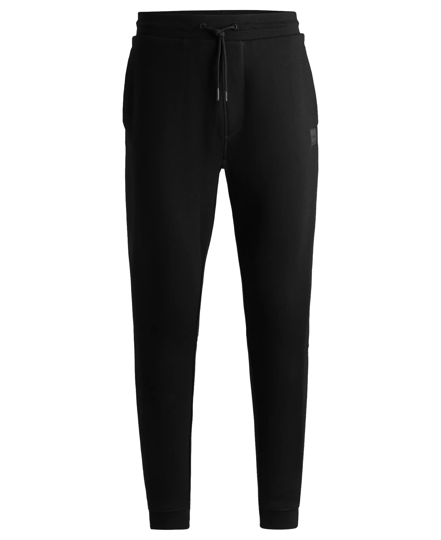 Men's Logo Patch Tracksuit Bottoms - Black - L