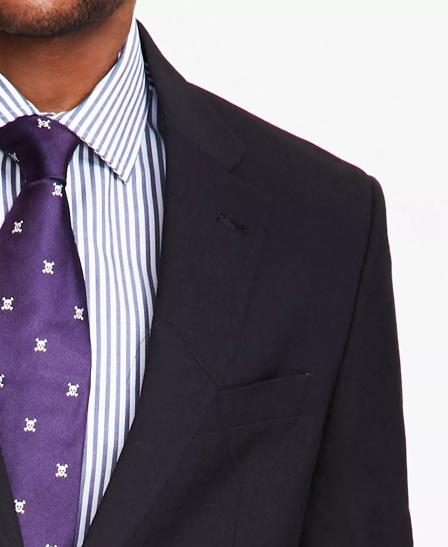 Men's Modern-Fit Bi-Stretch Suit - Black Solid - 36R