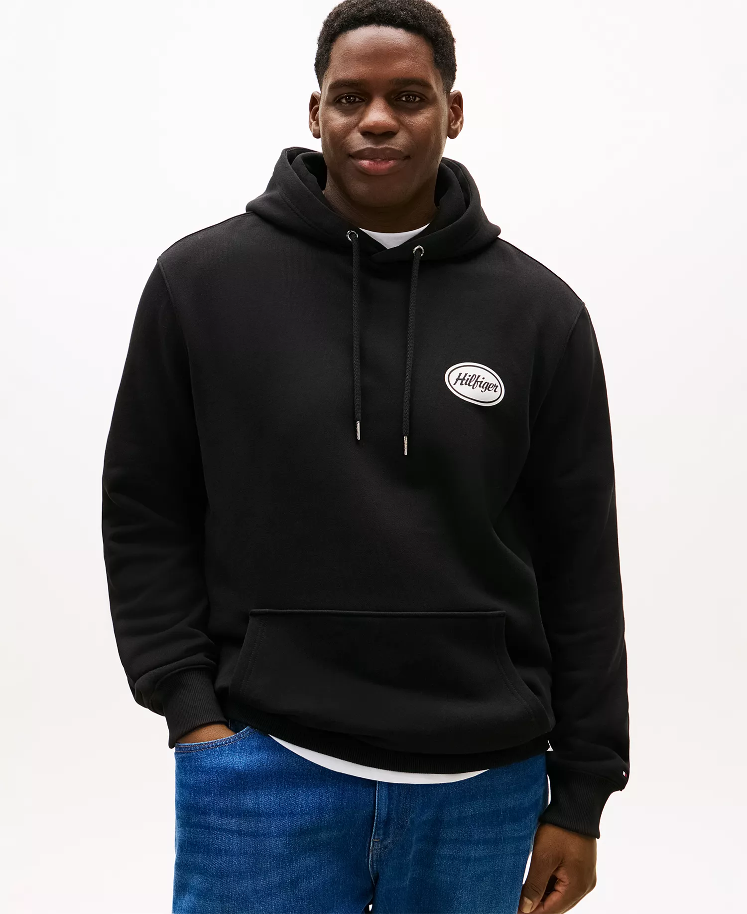 Men's Big & Tall Long-Sleeve Hooded Sweatshirt - Black - 2XLT