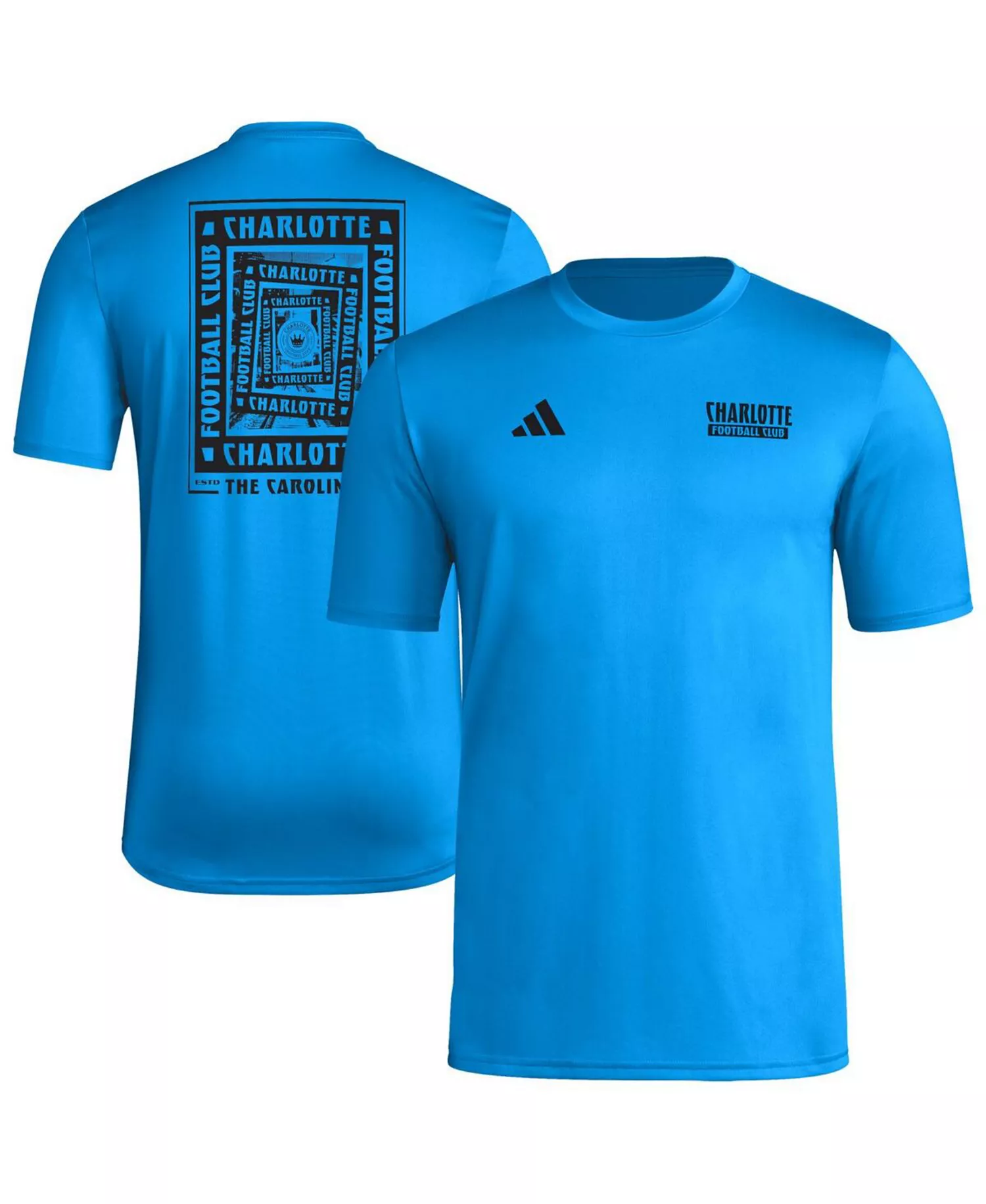 Men's Blue Charlotte FC Local Wrap T-Shirt - Blue - M
