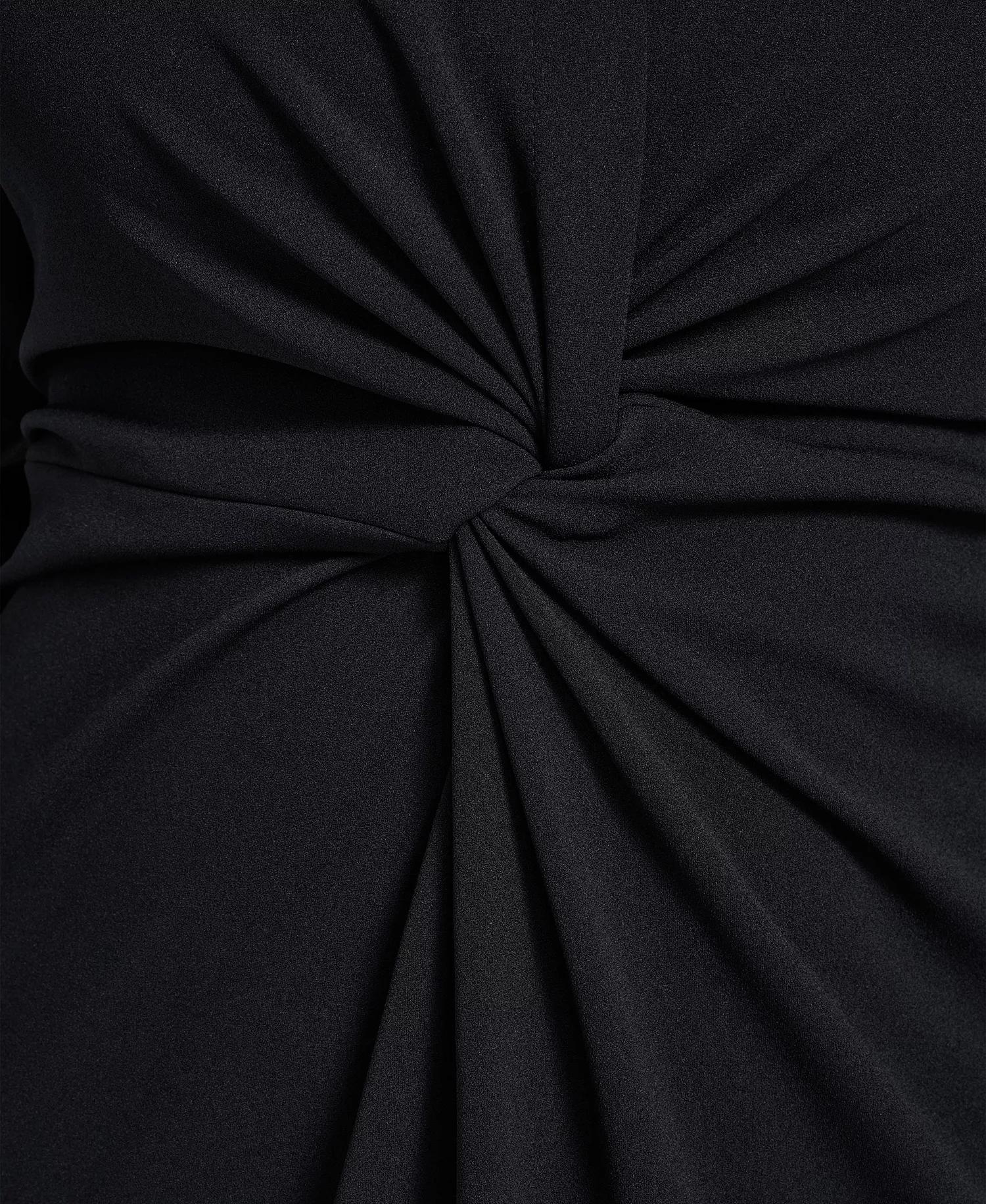 Plus Size Twist Design Shirt Dress - Black - 14W