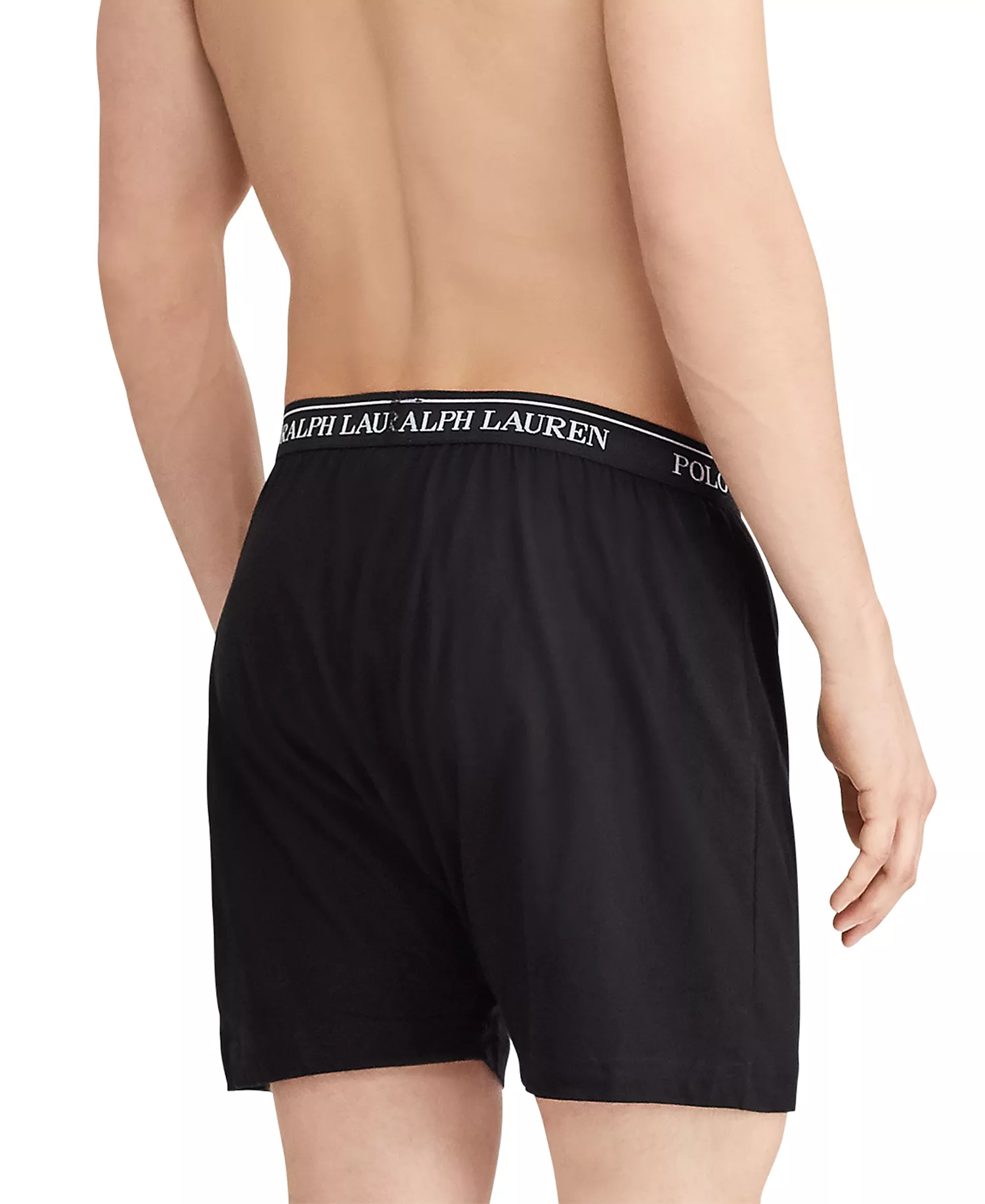 Men's 5-Pack Classic-Fit Cotton Knit Boxers  - Blue - L