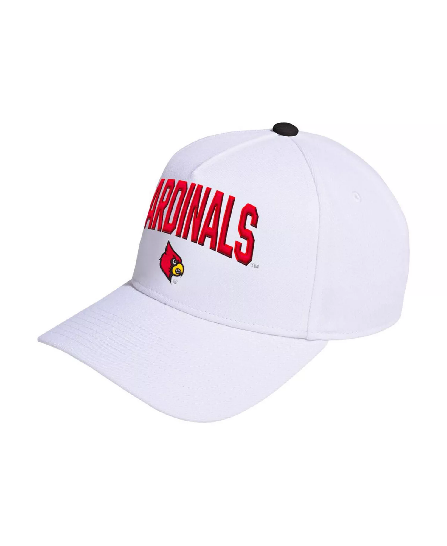 Men's and Women's White Louisville Cardinals Locker Room A-Frame Adjustable Hat - White - ONE SIZE