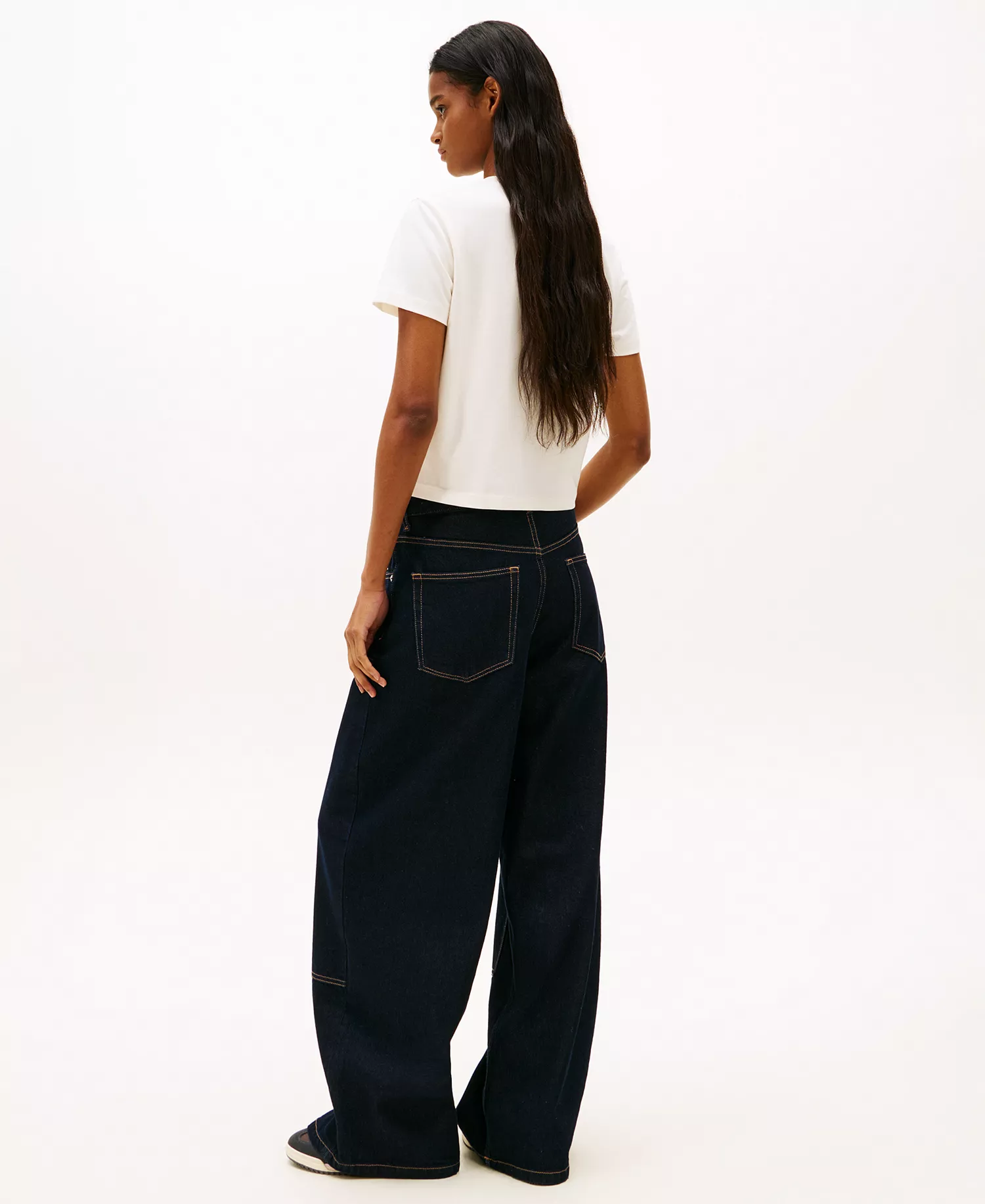 Women's Regular Tonal Flag T-Shirt - Ancient White - L