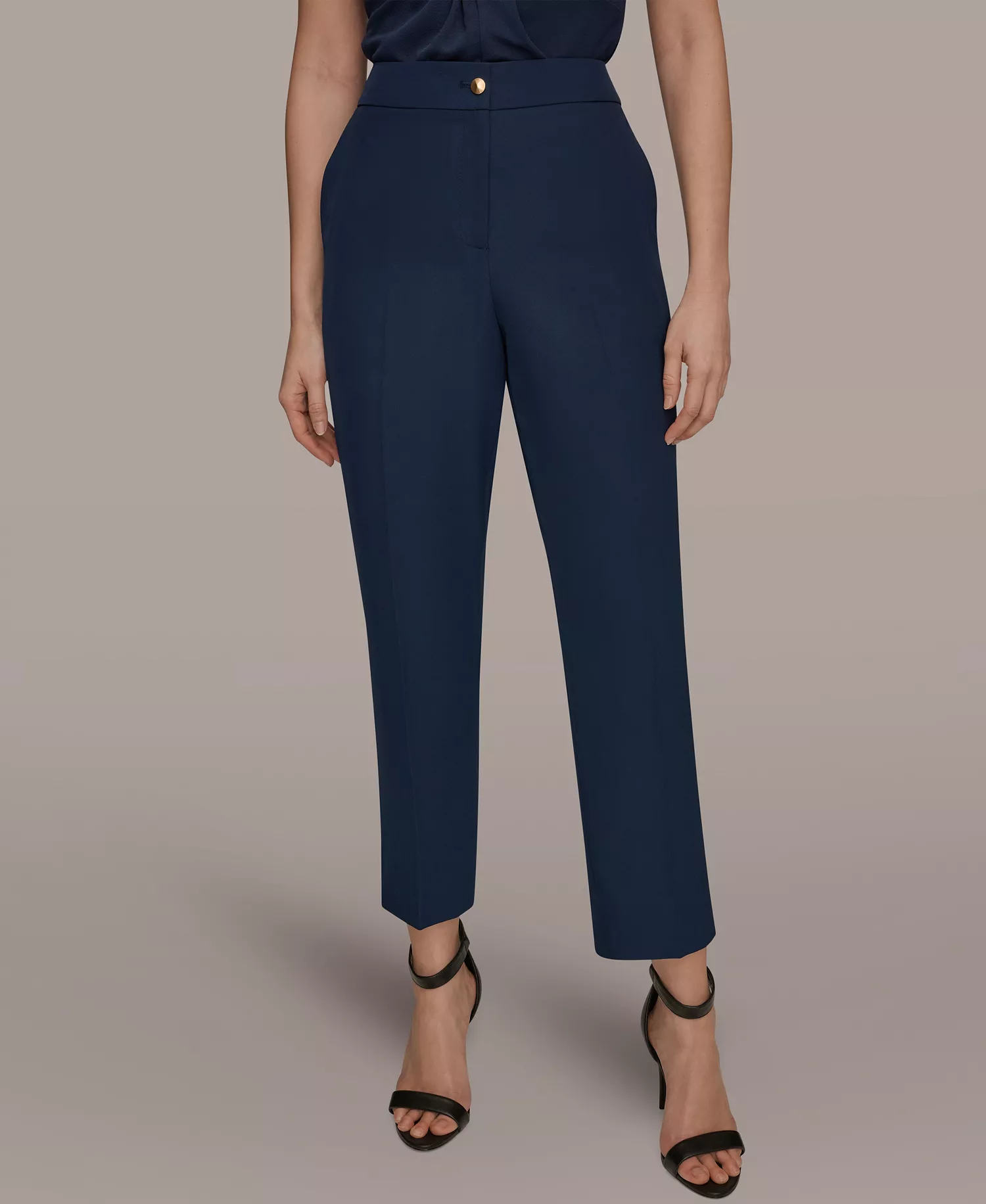 Women's Ankle-Length Slim Pants, Regular & Petite - Nightfall - 0