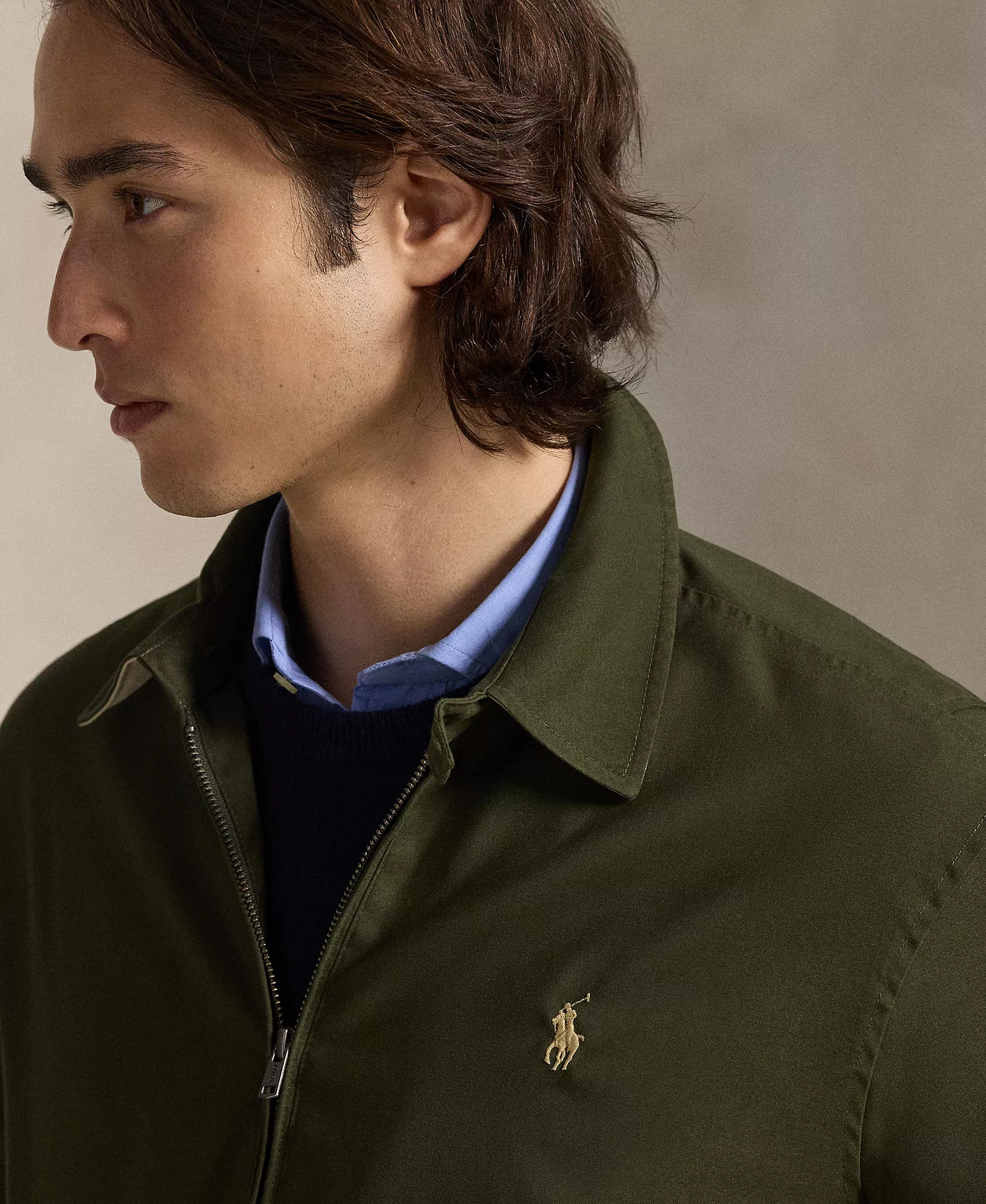 Men's Lightweight Windbreaker - Company Olive - 2XL