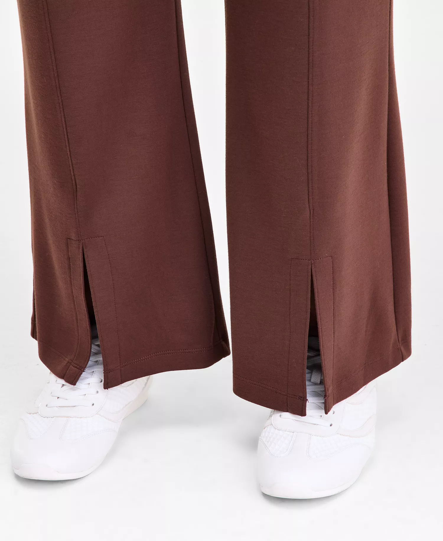 Plus Size Pull-On Split-Hem Flare Sweatpants, Macy's Exclusive - Coco Oak - 0X