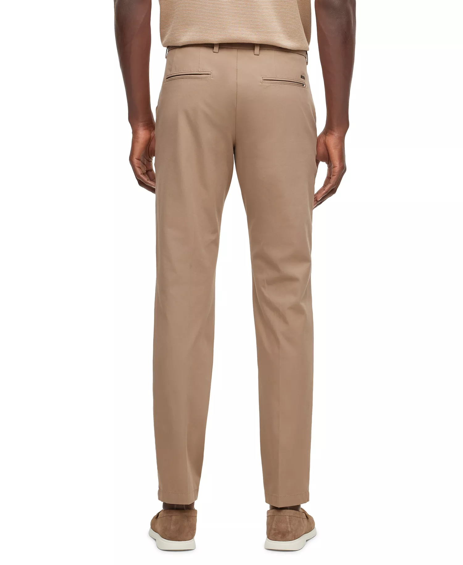 Men's Stretch Slim-Fit Trousers - Open Beige - 28R