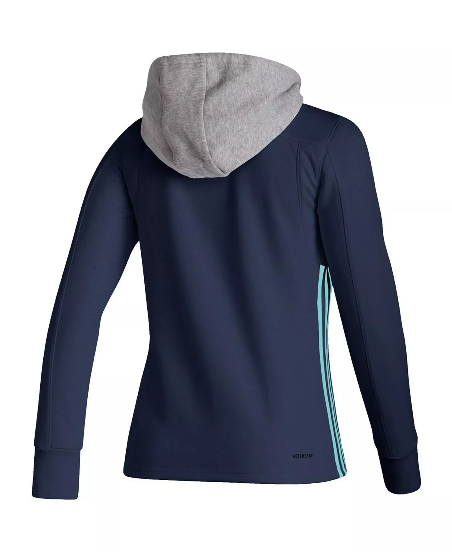 Women's Deep Sea Blue Seattle Kraken Skate Lace AEROREADY Pullover Hoodie - Deep Sea Blue - XL