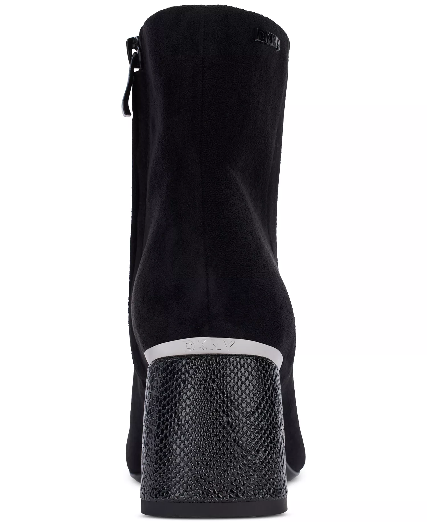 Women's Caleena Block Heel Dress Boots - Black Suede - 7.5M