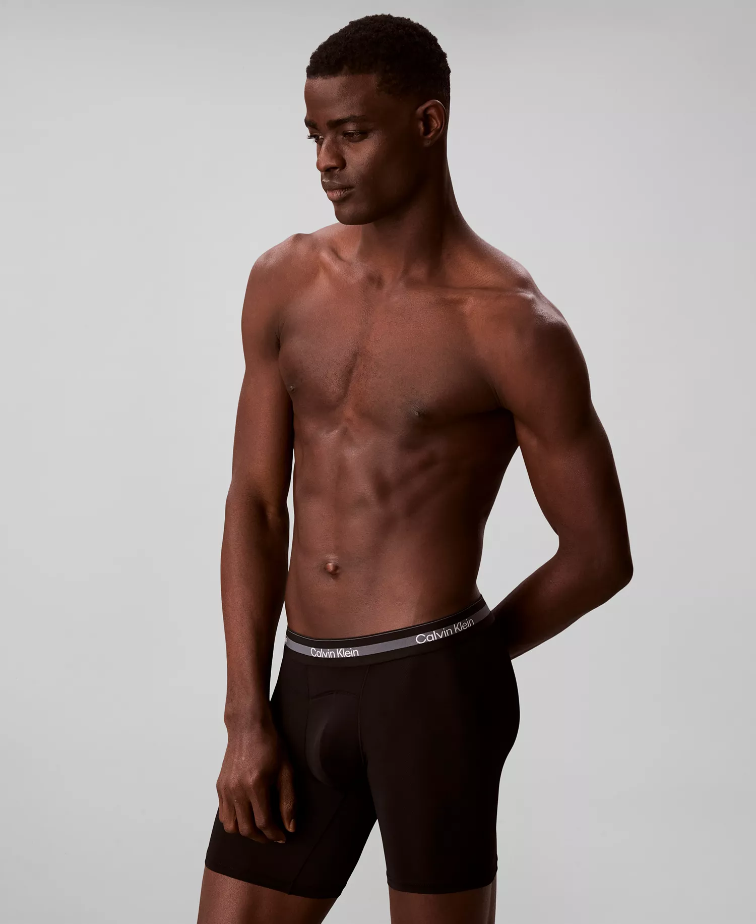 Men's Icon Active Mesh Long Leg Boxer Briefs, 3-Pack - Black - 1X