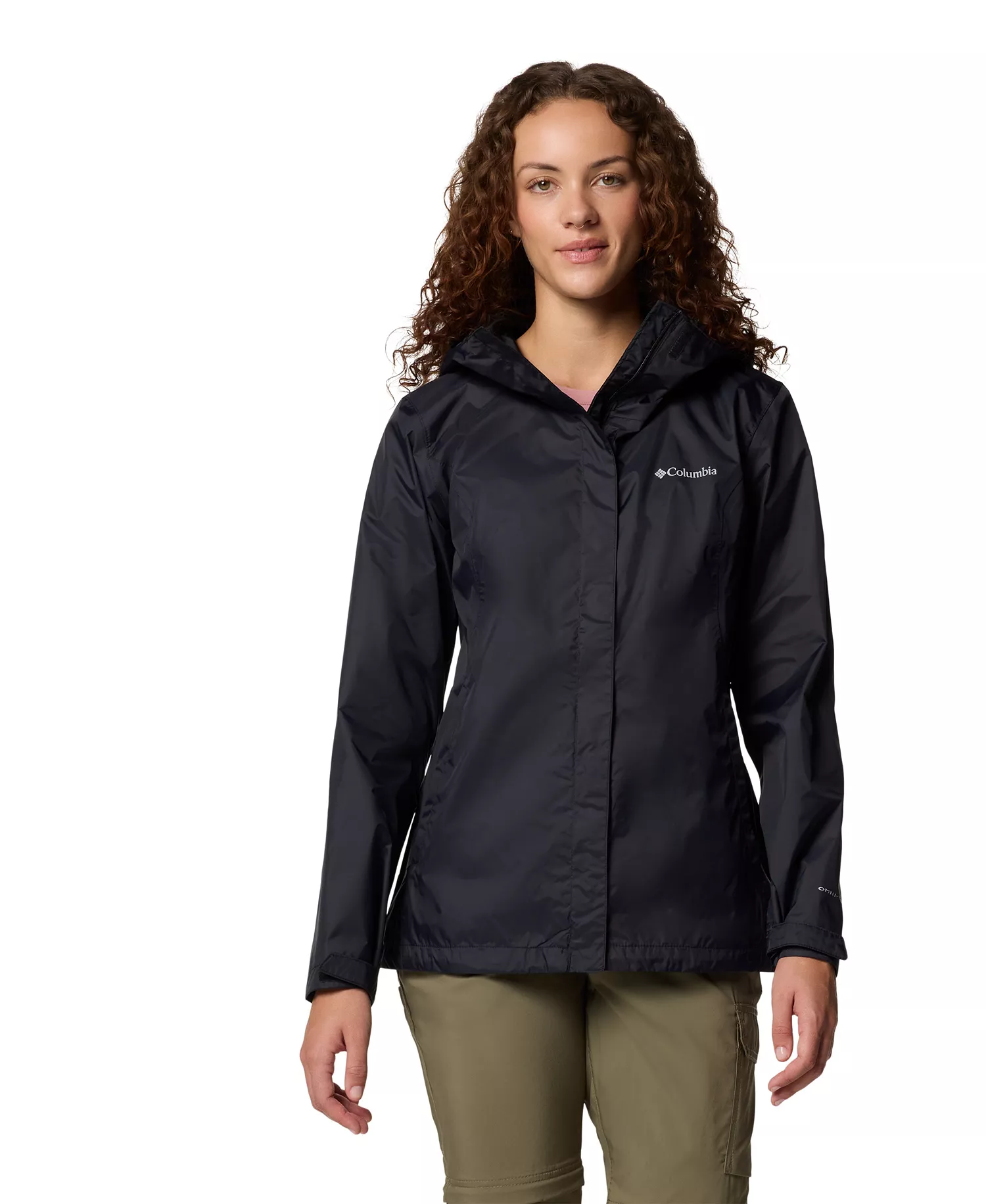 Women's Omni-Tech™ Arcadia II Rain Jacket - Black - L