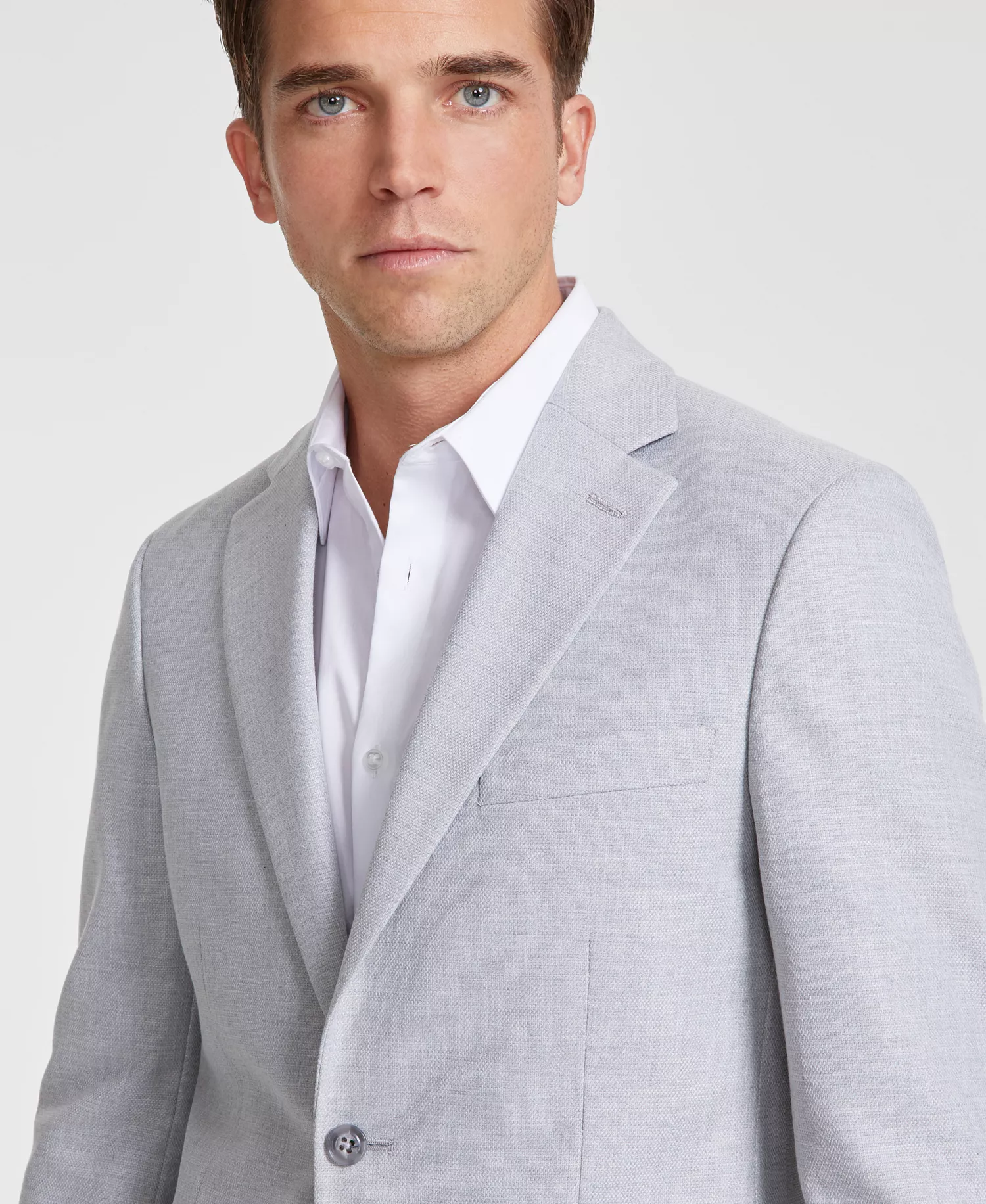 Men's Modern-Fit Solid Sport Coat - Light Grey - 36R