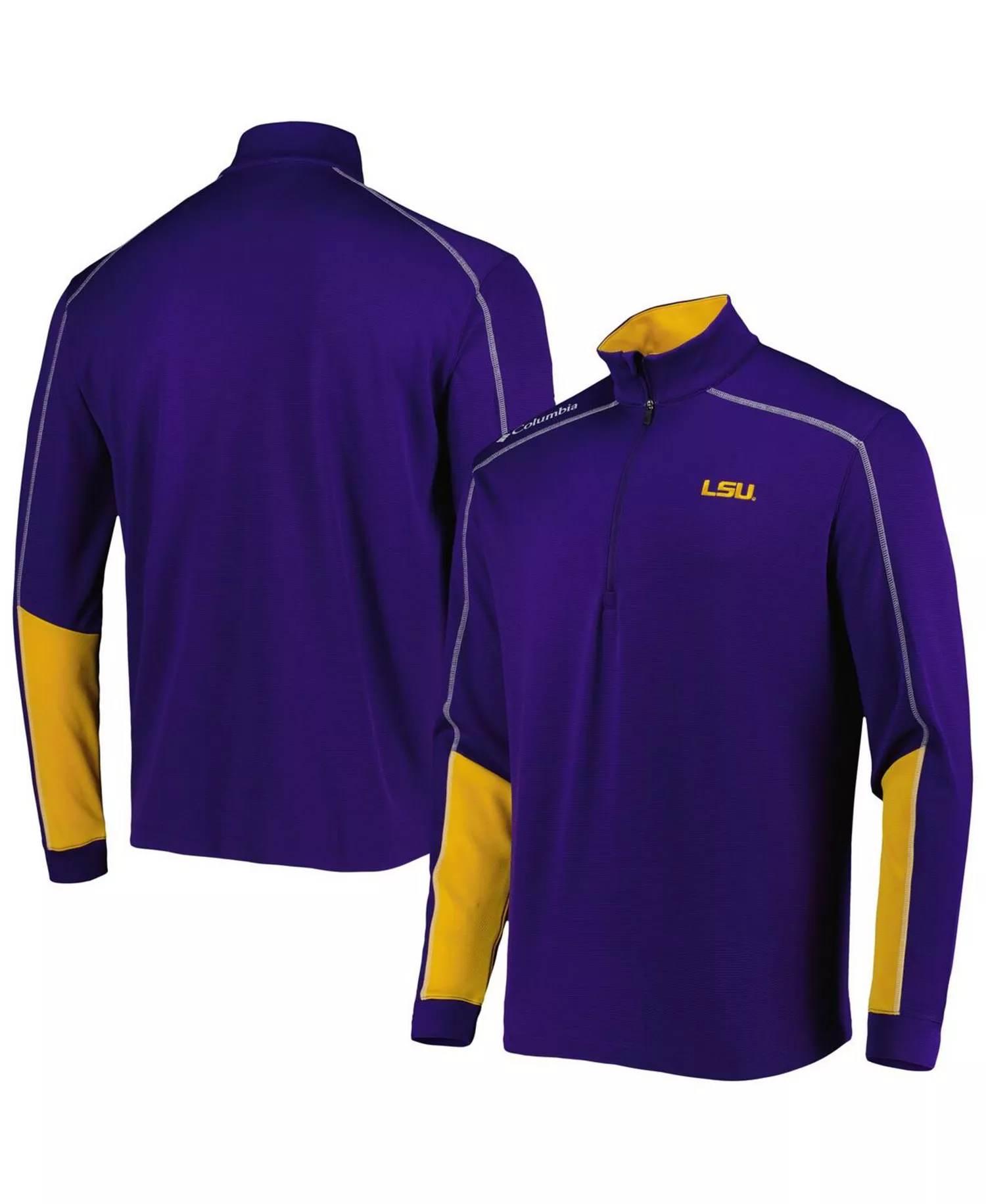 Men's Purple LSU Tigers Shotgun 2.0 Omni-Wick Quarter-Zip Jacket - Purple - L