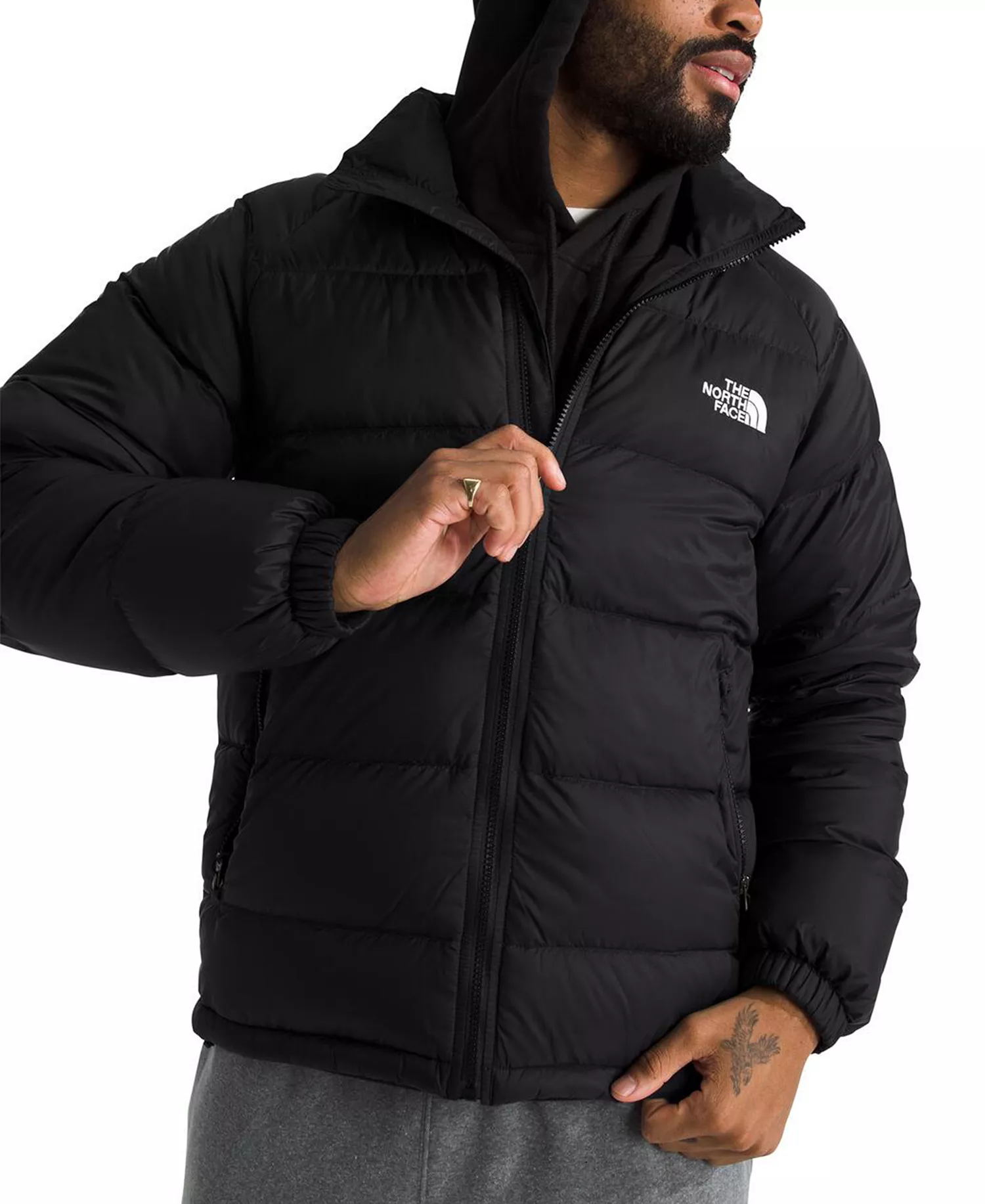 Men's Hydrenalite Down Full Zip Puffer Jacket - Tnf Black - 2XL