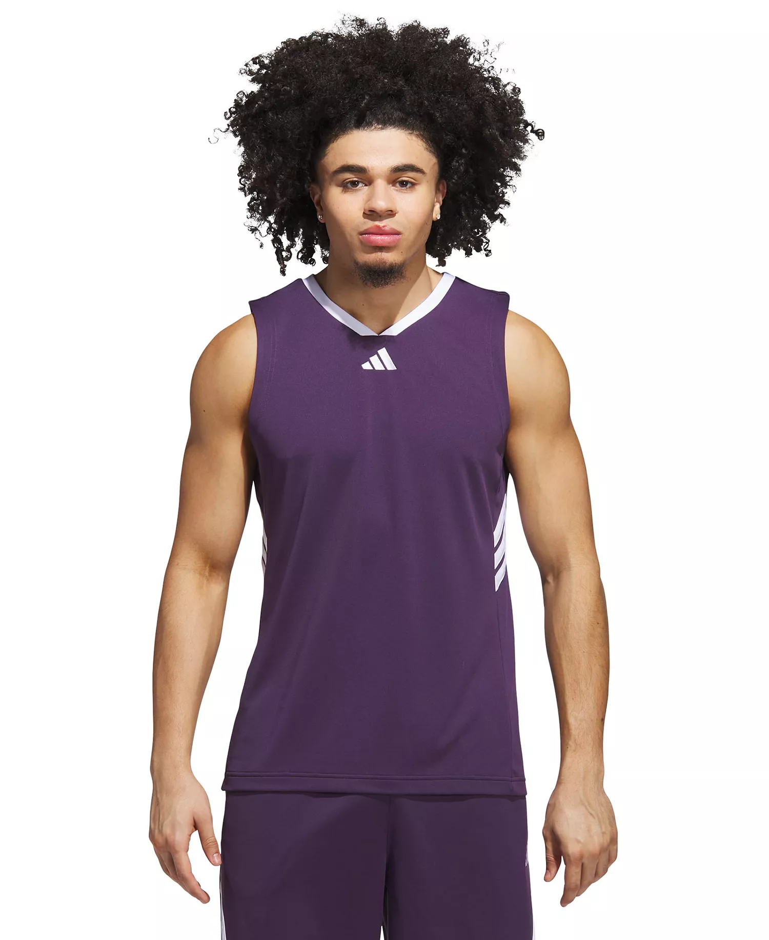 Men's Basketball Logo Graphic Tank Top - Aurora Plum/White - 2XL