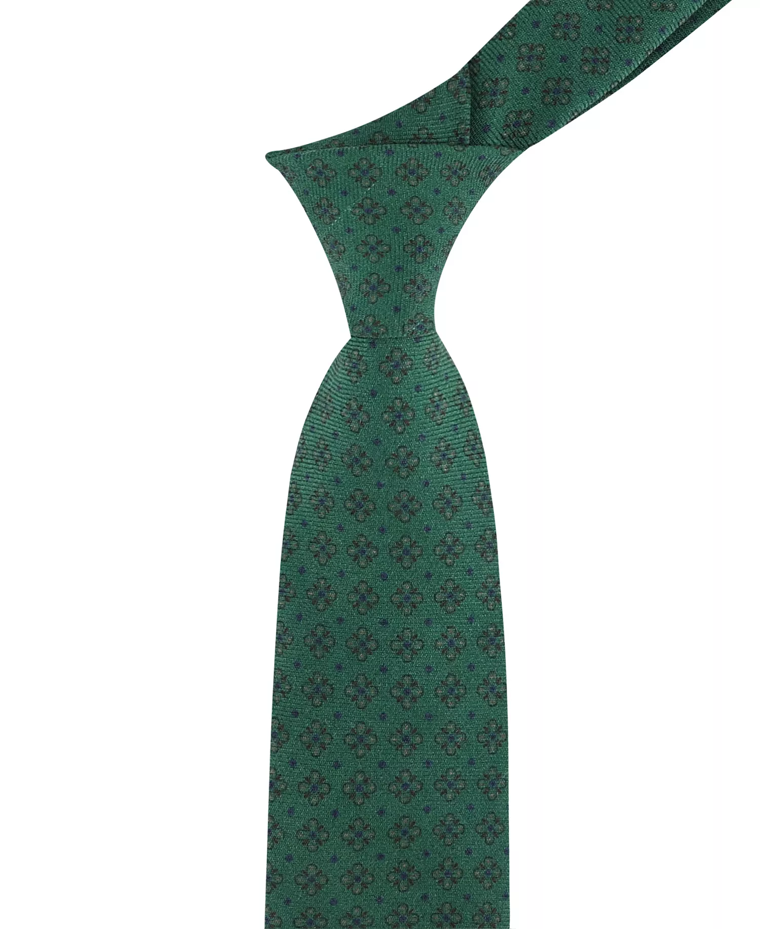 Men's Hayden Neat Print Tie - Hunter Green - ONE SIZE