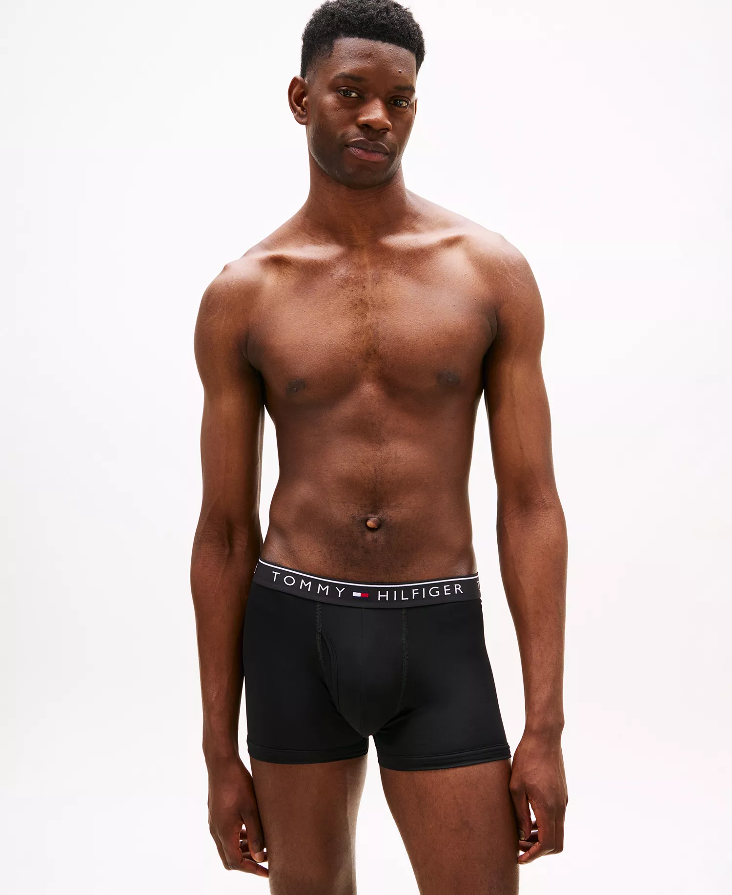 Men's 3-Pack Micro Moisture-Wicking Trunks Set - Black - L