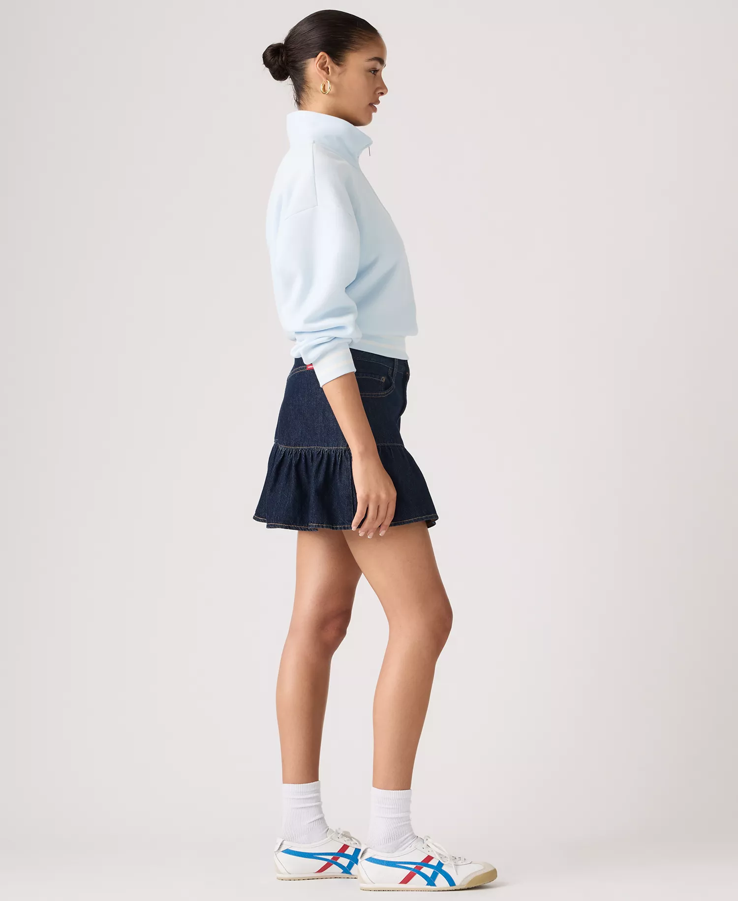 Women's Mid-Rise Flounce Mini Skirt - Reign Of The Rinse - 24