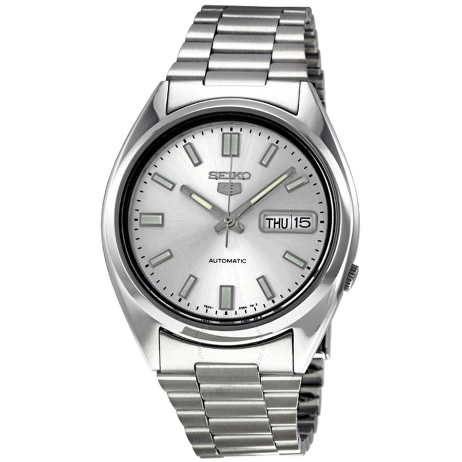 Seiko 5 Automatic Silver Dial Stainless Steel Men's Watch