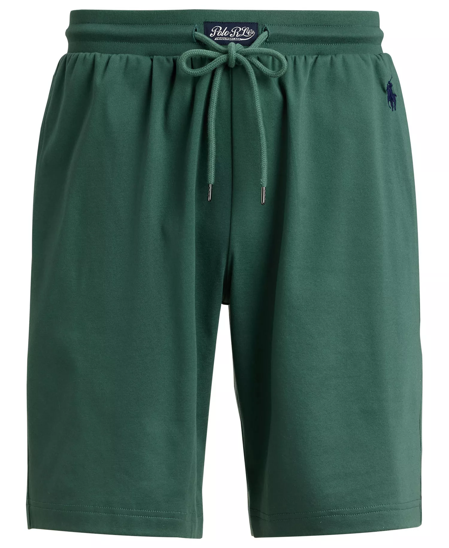 Men's Mercerized Cotton Pajama Shorts - Washed Forest/Cruise Navy Polo Player - L