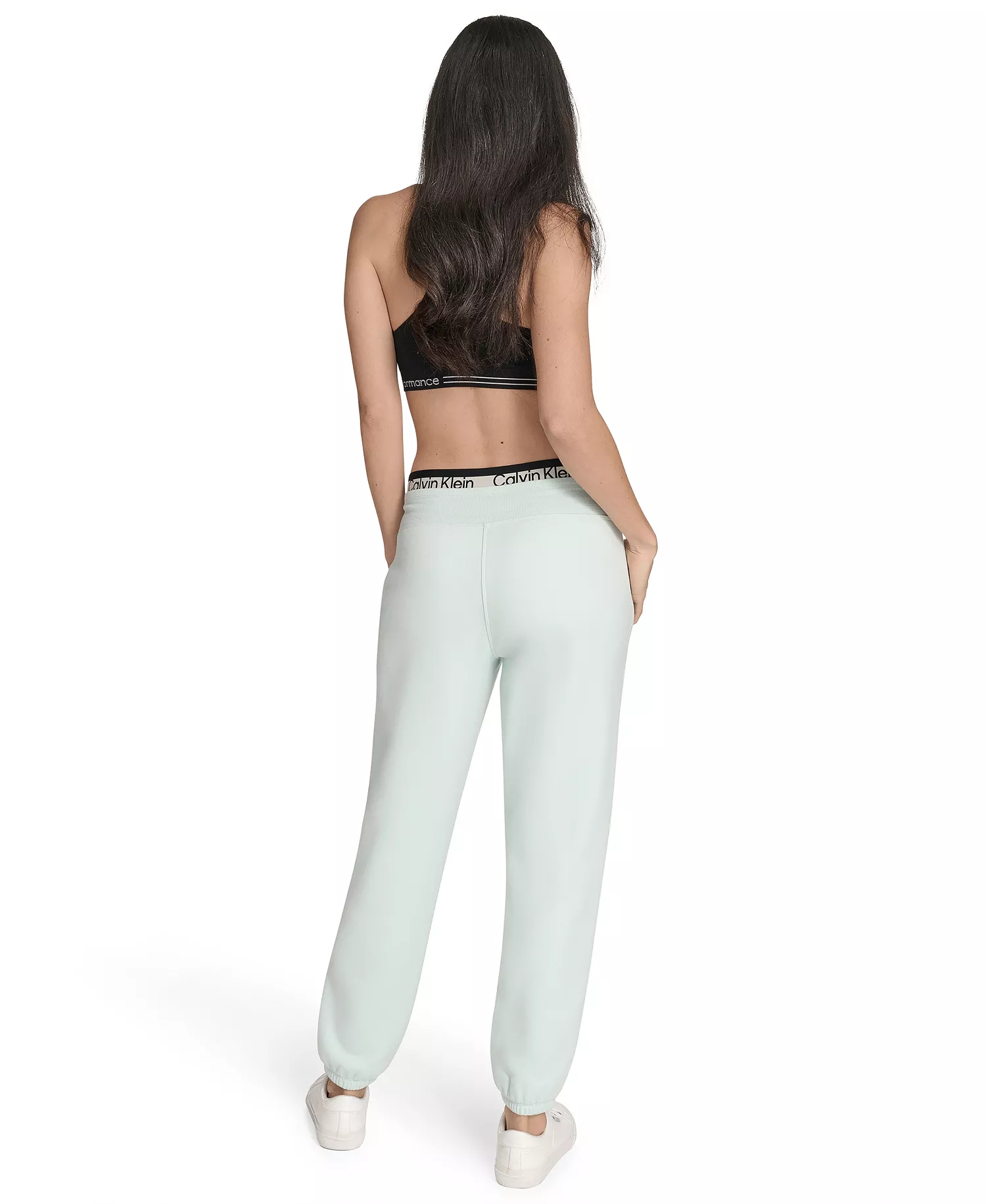 Women's Performance Logo Stripe Jogger Sweatpants - Aqua Blue - M