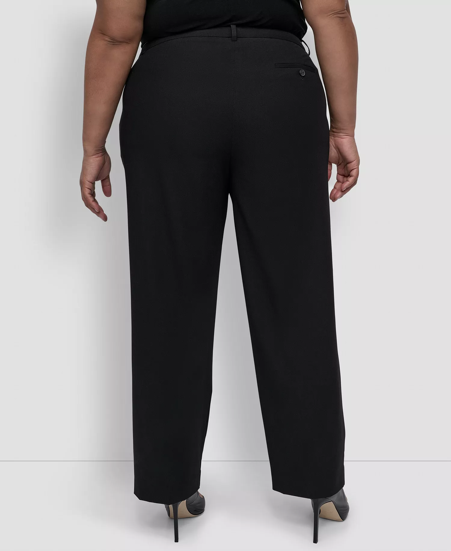 Plus Size Modern-Fit Pants - Black - 14W