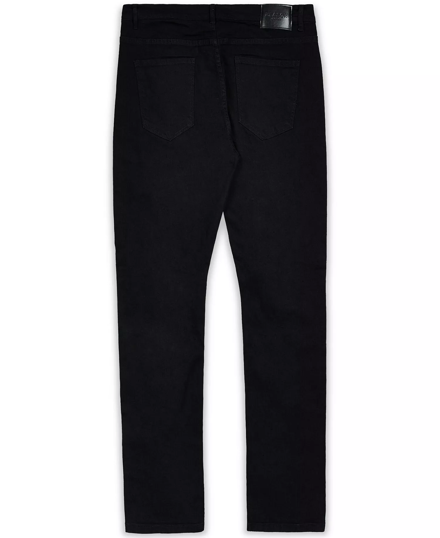 Men's Big and Tall Set Skinny Jeans - Black - 46