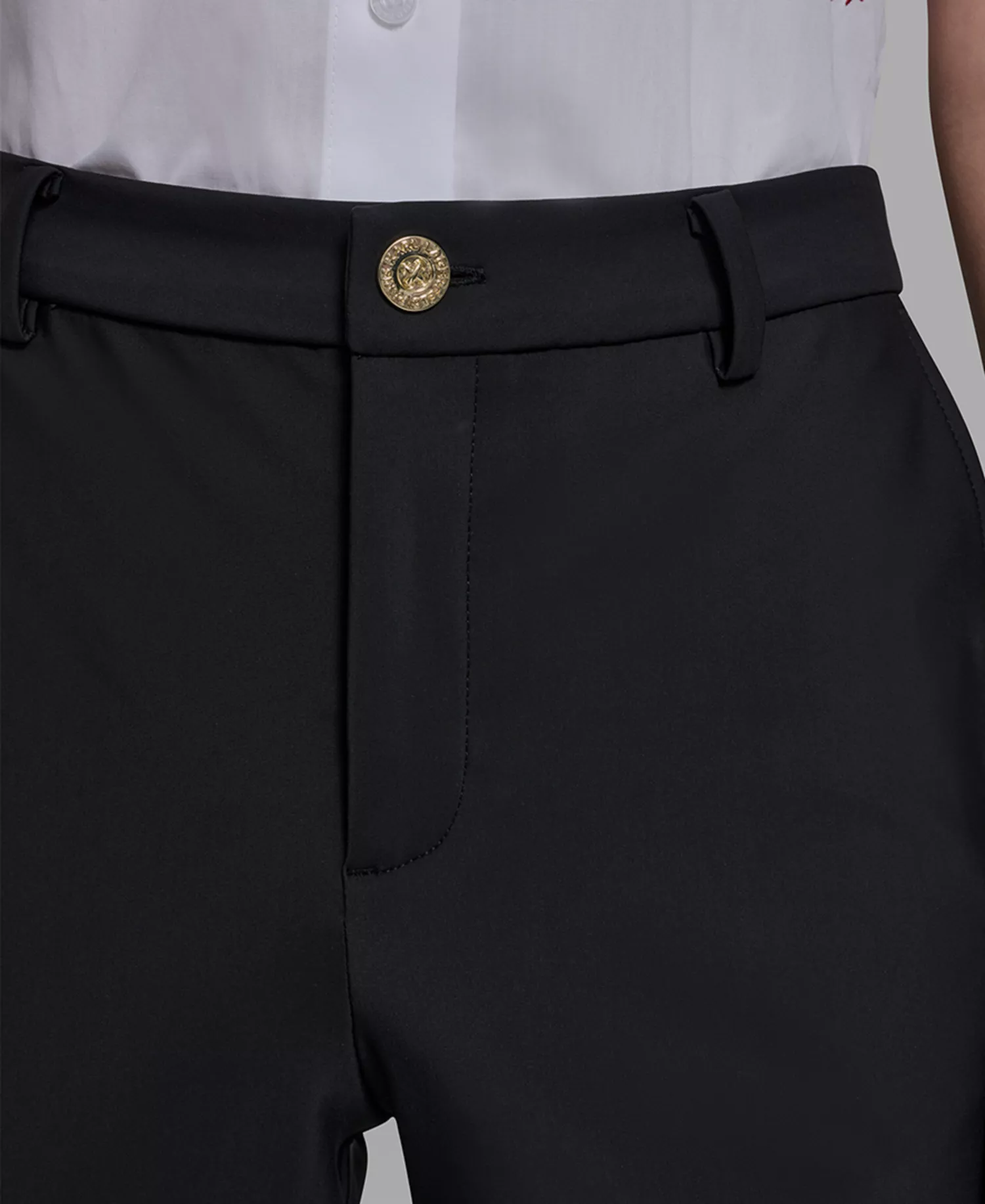 Petite Ponte Wide-Leg Pants - Black - 10P