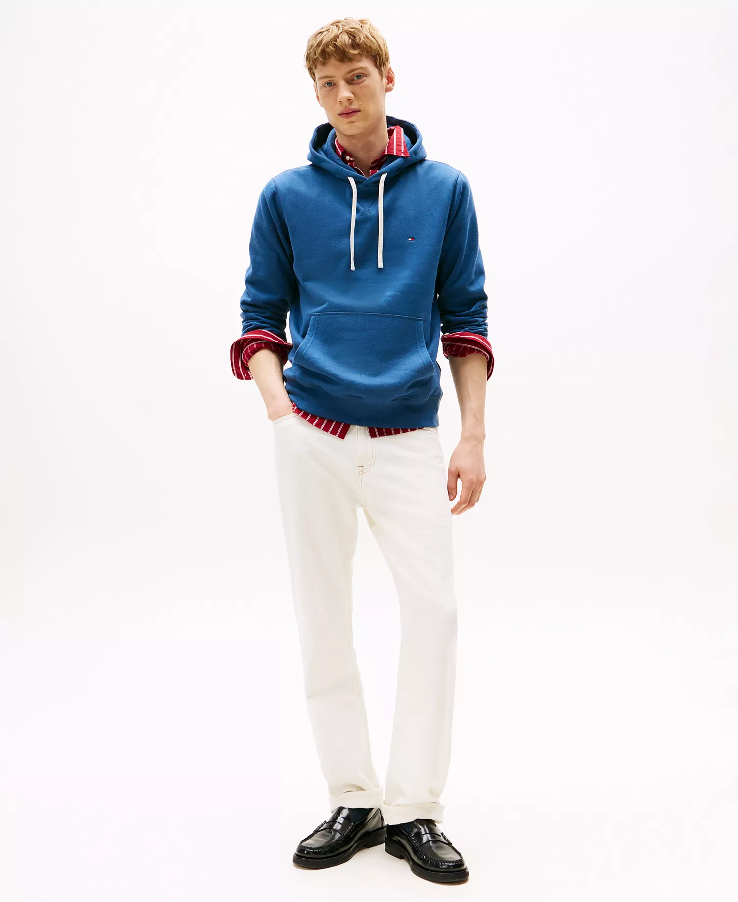 Men's Essential Fleece Hoodie - Aegean Sea - S