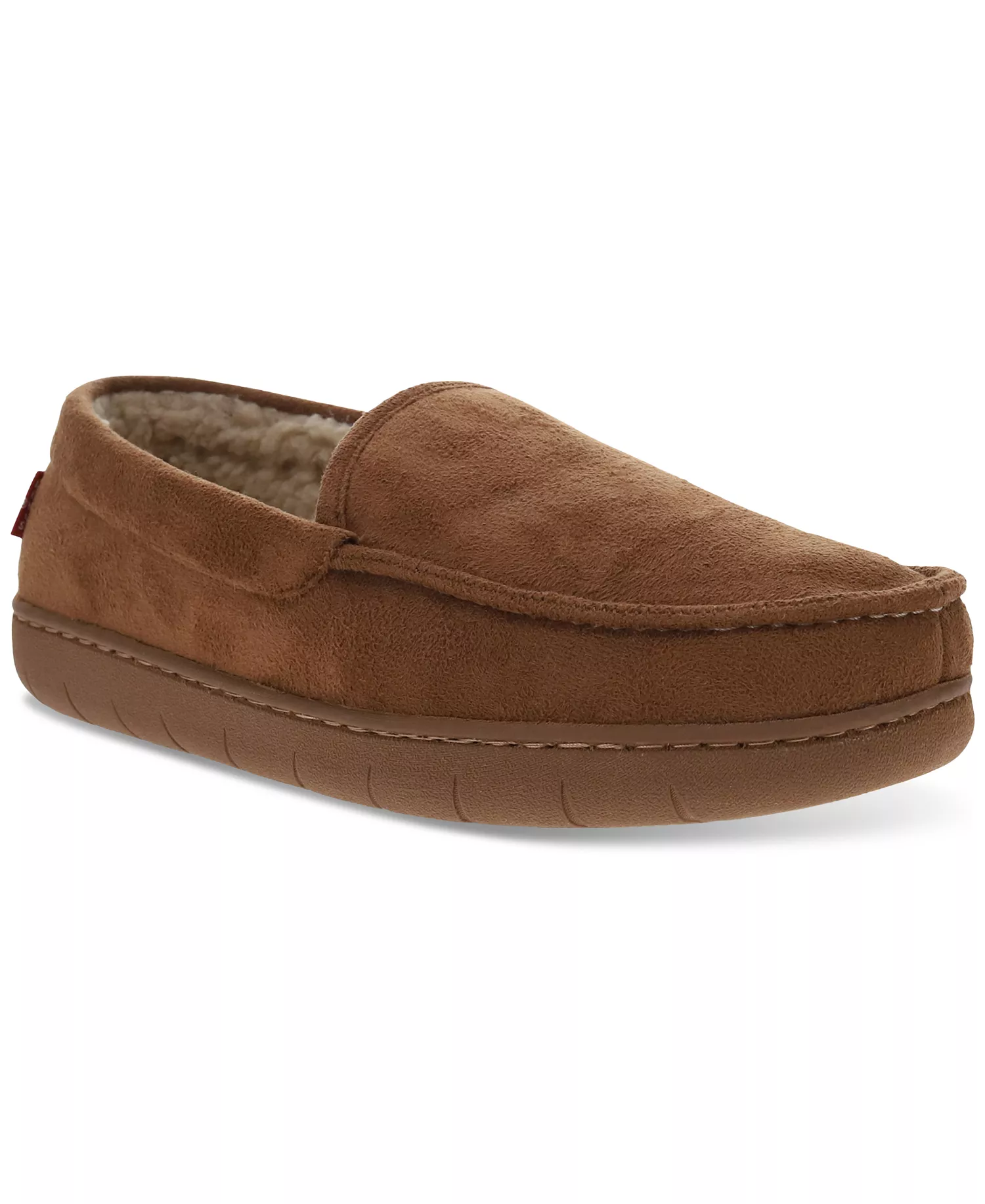 Men's Fields Faux-Sherpa Slippers - Tan - XXLarge